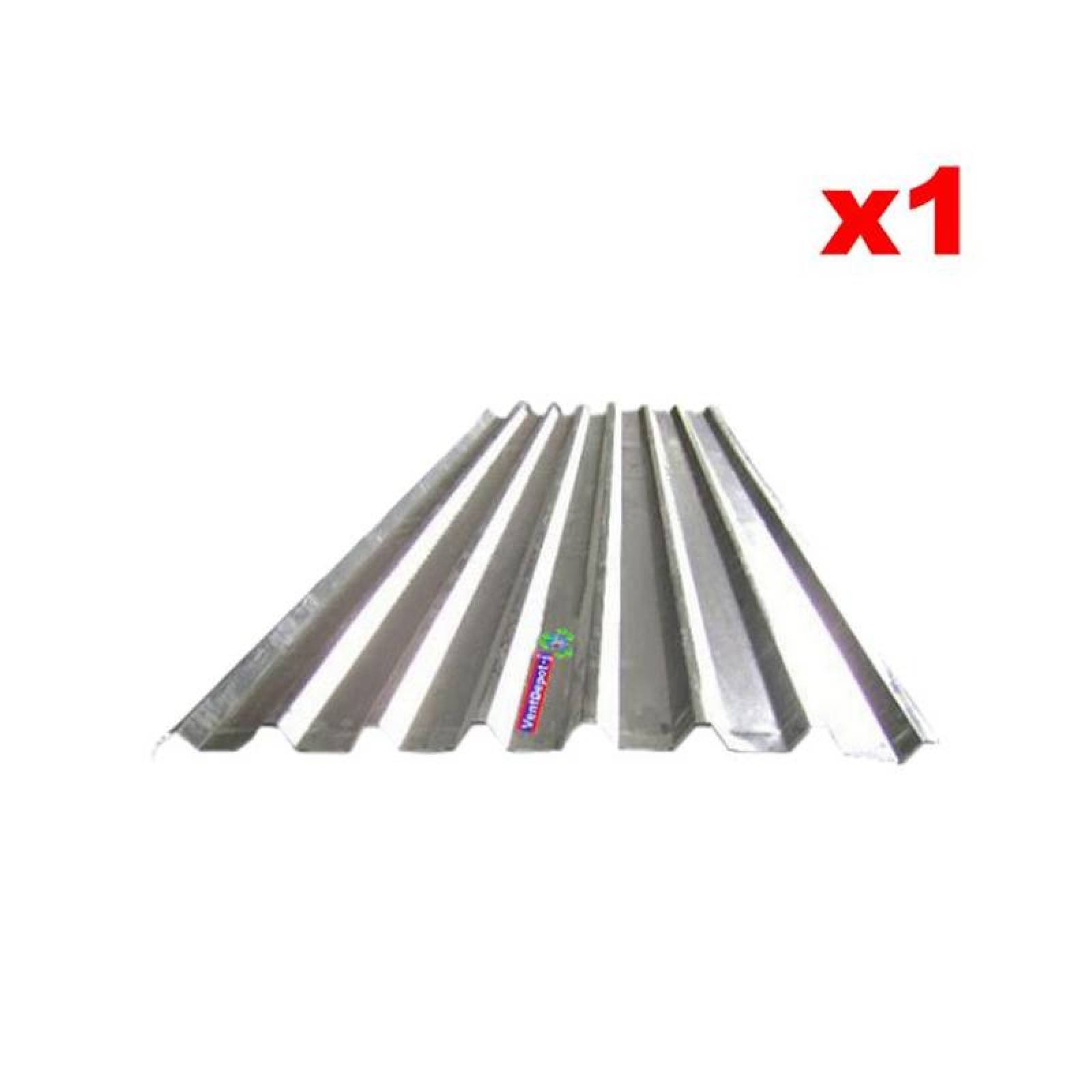 Lamina R-101 para Techo, MXCUG-025, 1x3.66m, Calibre 22, Perfil R-101, Material Galvanizado, Color Gris Metálico, Peralte 3.81 cm, 1Pza, R-101 Galvanizado