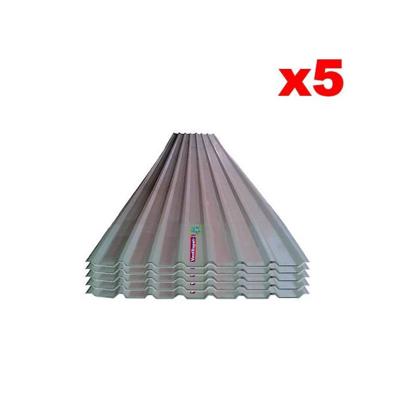 Lamina para Techo Material Acero, MXCUP-020, 1.01x1m, Calibre 22, Perfil R-101, Material Pintro, 2.5 cm Peralte, 5Pzas, R-101 Pintro