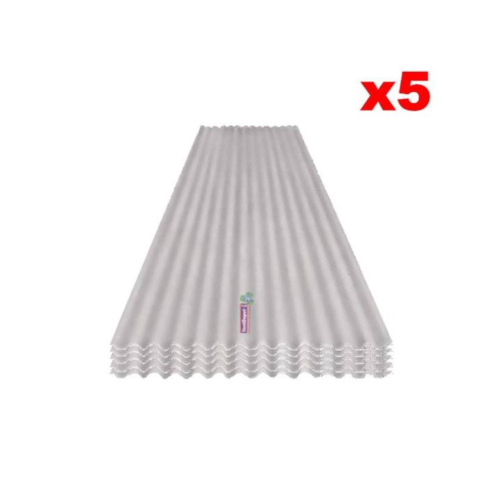 Laminas Pintro Para Techo Patio, MXLCP-030, 1x4.88m, Calibre 22, Perfil O-100, Material Acero Acabado Pintro, 1.90 cm Peralte, 5Pzas, O-100 Pintro