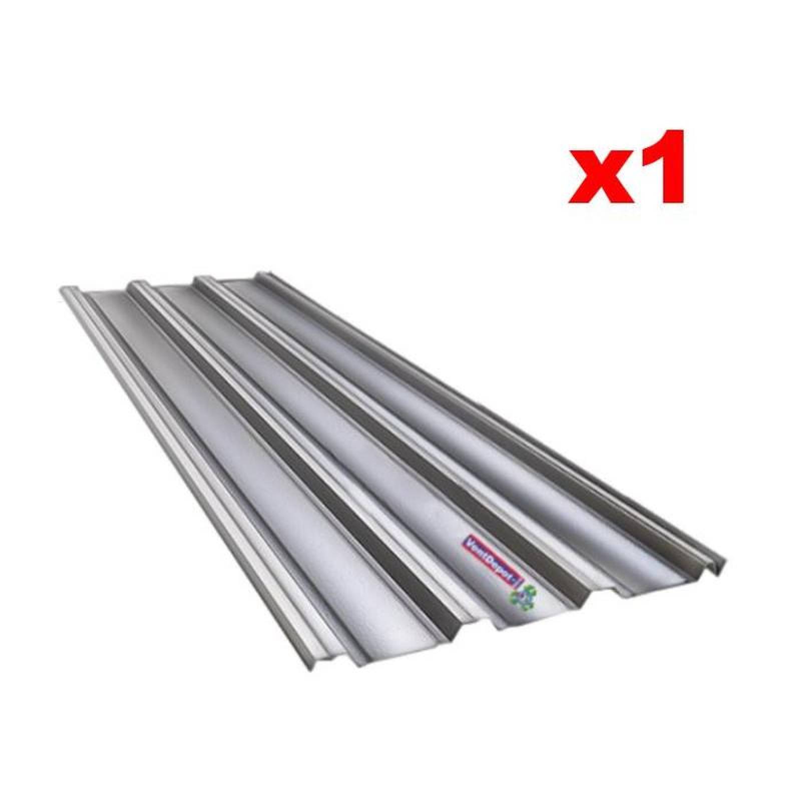 Venta de Laminas Acanaladas, MXLGT-039, 1.22x2.44m, Calibre 24, Perfil RN-100/35, Material: Acero con Acabado Galvanizado, Peralte 3.5cm, 1Pza, RN-100/35 Galvanizado
