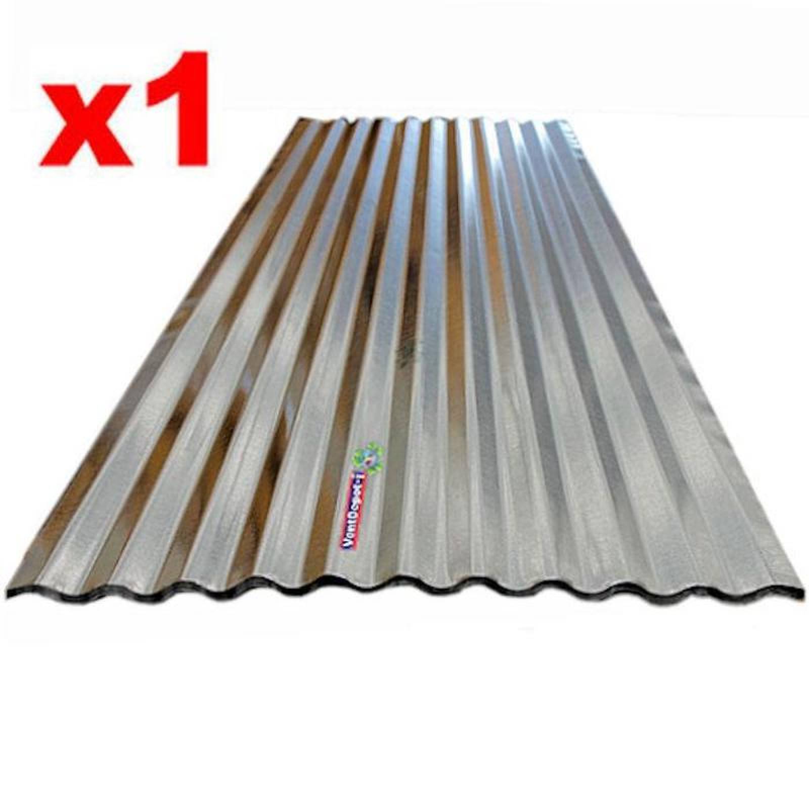 Techo Galvanizado Patio, MXOTZ-059, 0.77x3.05m, Calibre 26, Perfil O-30, Material: Acero con Acabado Galvanizado, Peralte 1.5cm, 1Pza, O-30 Galvanizado