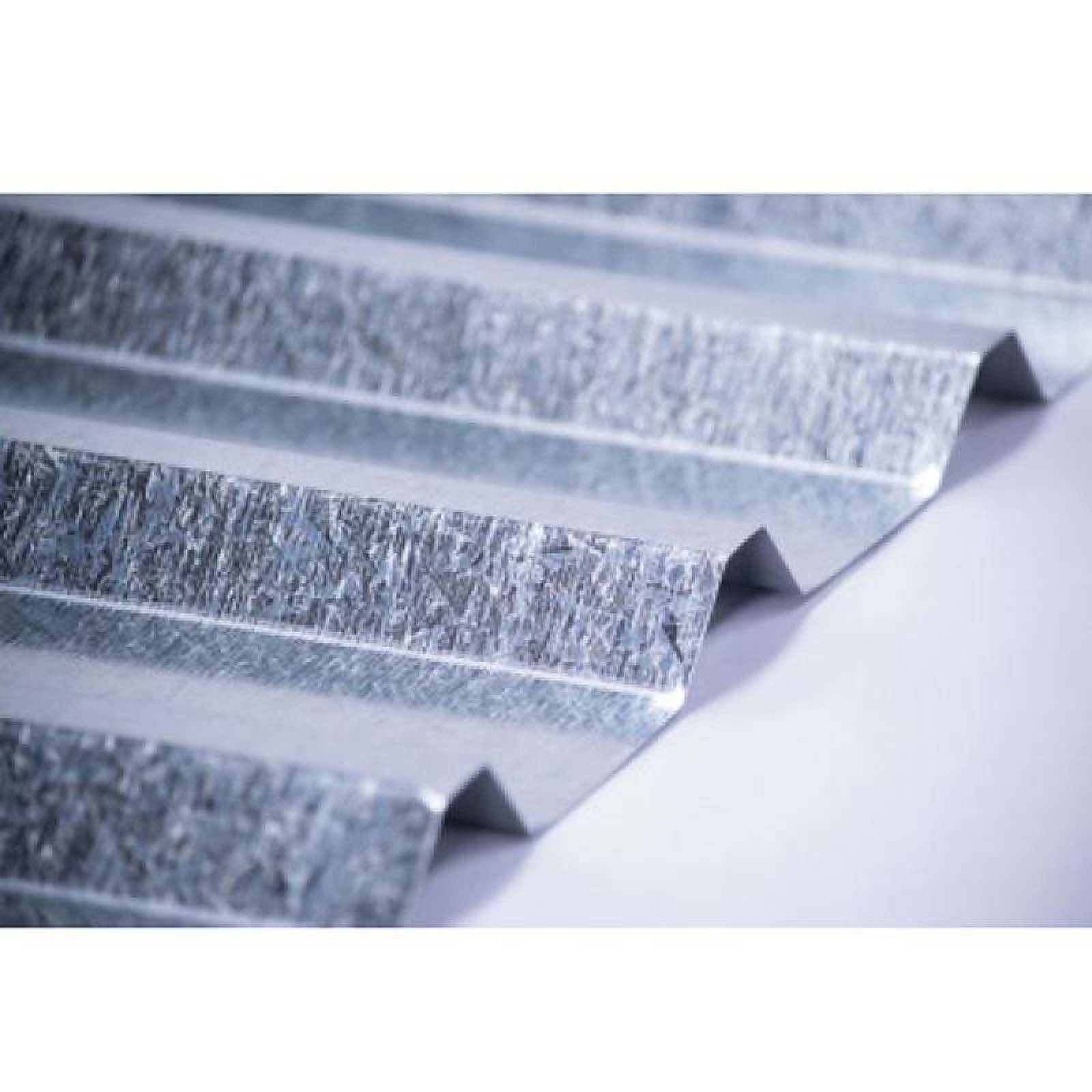 Hojas de Lamina Galvanizada, MXRSG-068, 0.72x5.50m, Calibre 26, Perfil R-72, Material: Acero con Acabado Galvanizado, Peralte 2.5cm, 5Pzas, R-72 Galvanizado