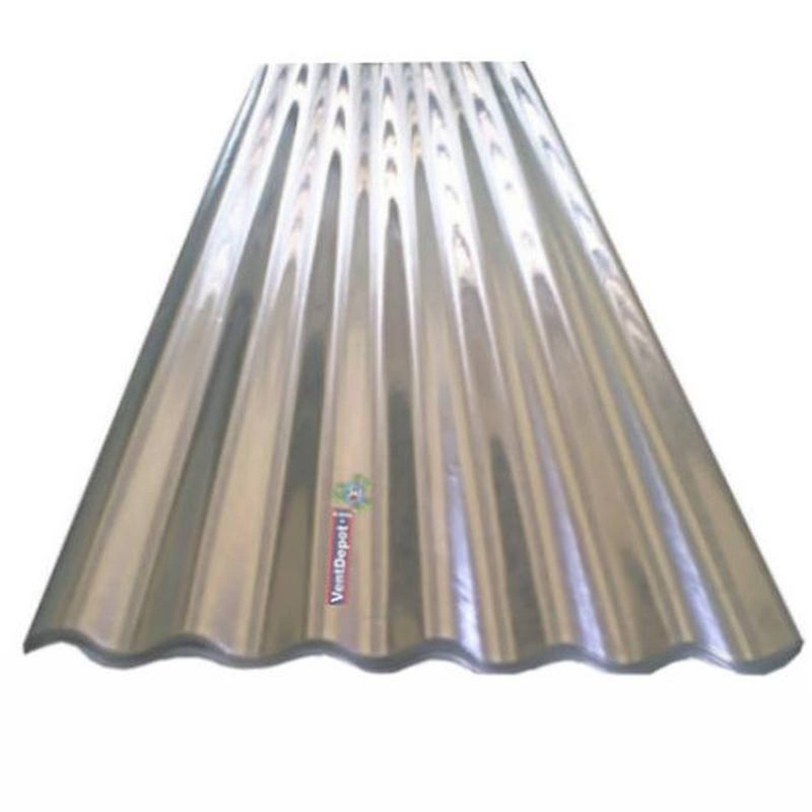 Techo ZintroAlum Acanalado, MXZAL-021, 1.22x2.44m, Calibre 26, Perfil O-100, Material Zintro Alum, 3.00 cm Peralte, 1Pza, O-100 Zintro Alum