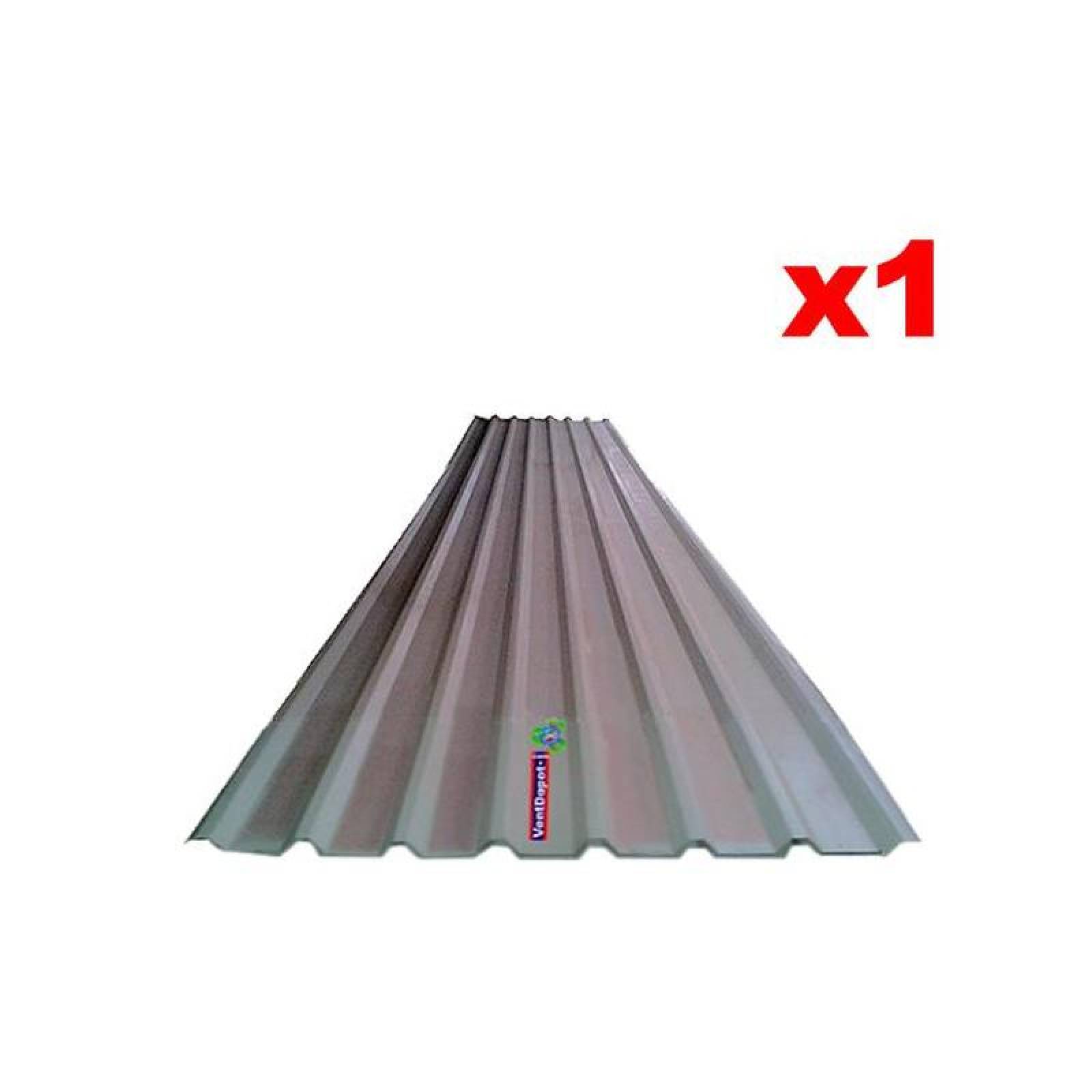 Lamina para Techo Hoja Acanalada, MXZLM-011, 1.01x4.88m, Calibre 24, Perfil R-101, Material Zintro Alum, Peralte 3.81 cm, 1Pza, R-101 Zintro Alum