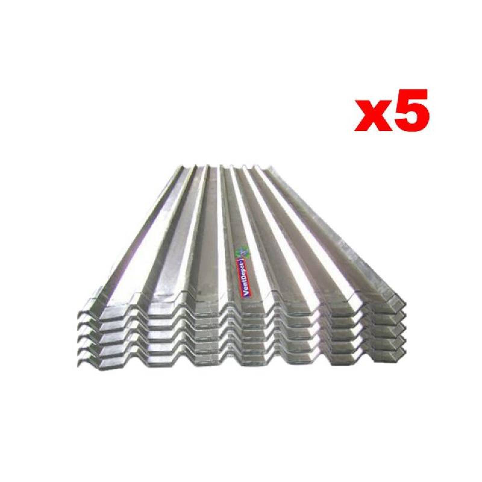 Hoja de Lamina Acanalada, MXZLM-016, 1.01x6.10m, Calibre 24, Perfil R-101, Material Zintro Alum, Peralte 3.81 cm, 5Pzas, R-101 Zintro Alum