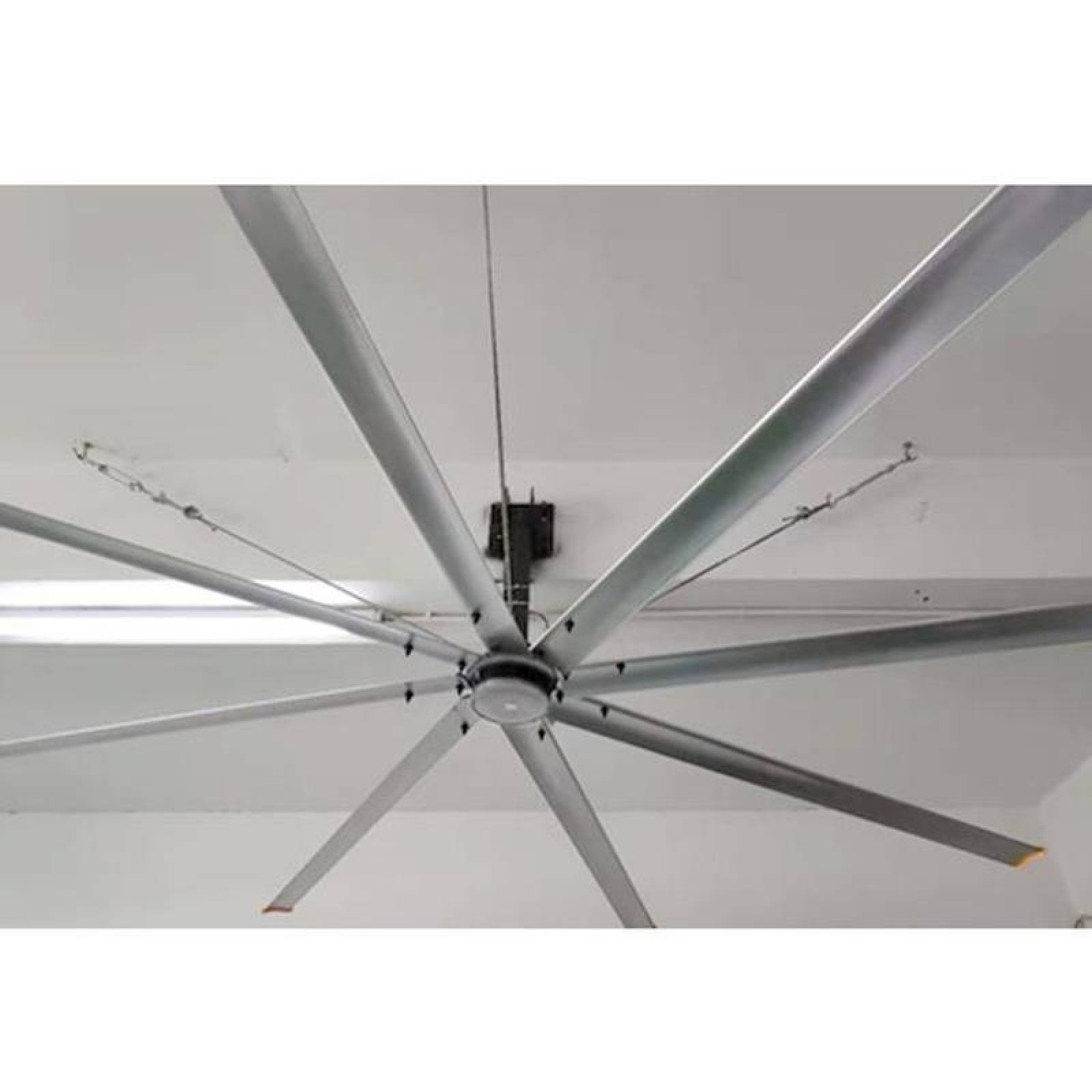 Venta de Ventiladores Económicos, MXWDB-001-11, Diámetro 3.6m ó 12Pies, 4637 m³/min, 90 RPM, Plata, 750W, 220V, 40dB., WindBoss