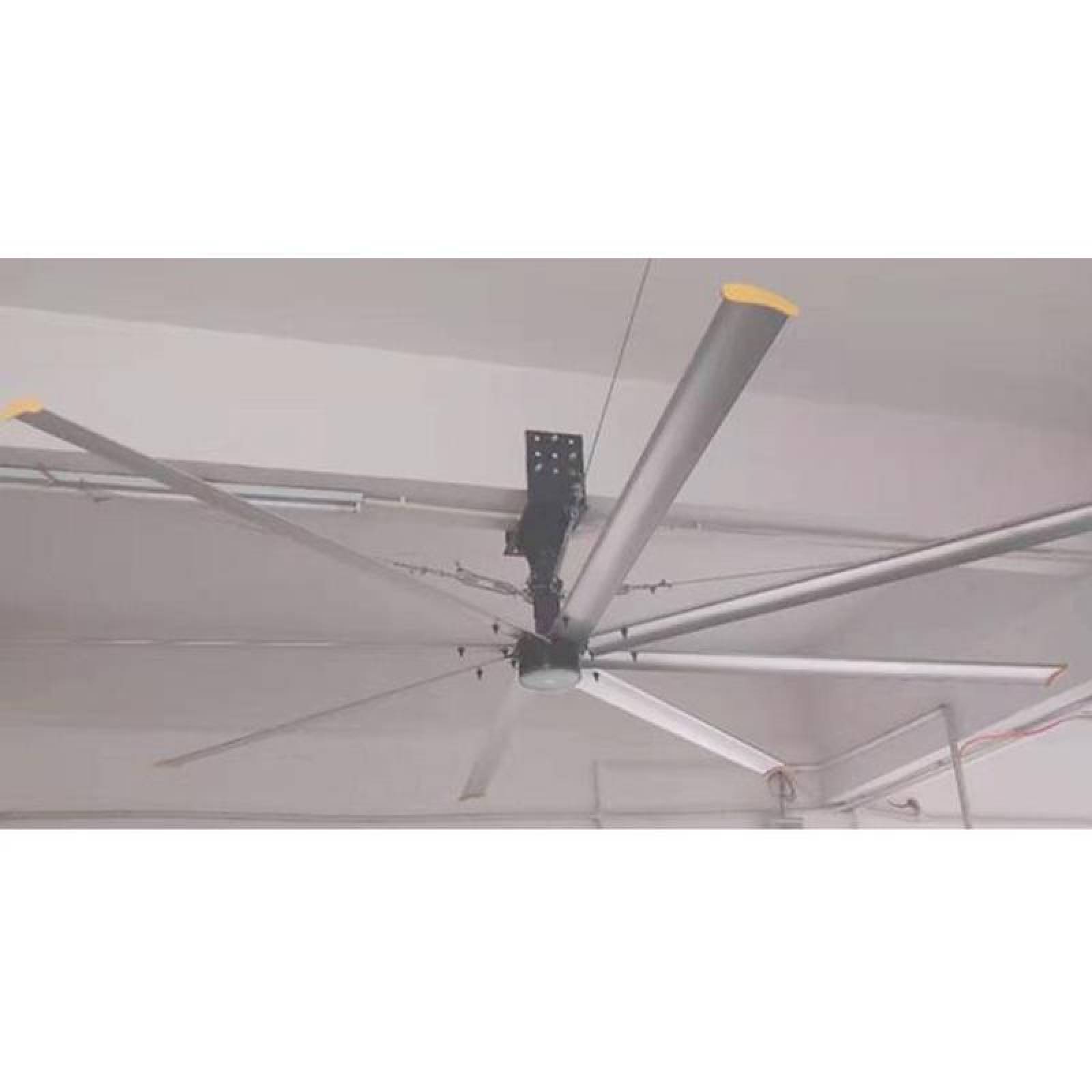 Venta de Ventiladores Baratos, MXWDB-001-12, Diámetro 3.6m ó 12Pies, 4637 m³/min, 90 RPM, Plata, 750W, 220V, 40dB., WindBoss