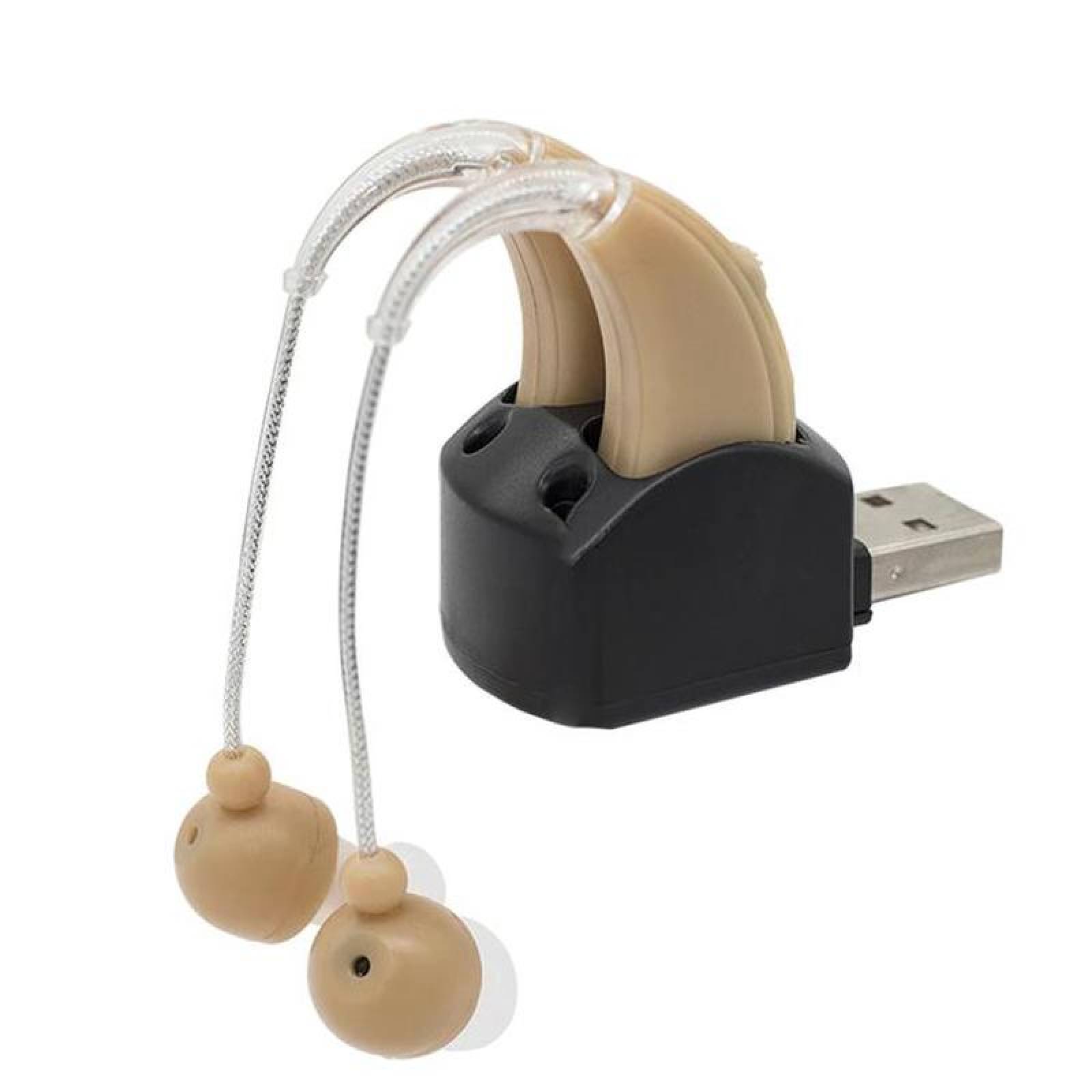 Audífonos para la Sordera, MXHDO-001-11, 1 Par, Beige, 200-3500hz, ± 4dB 130, Carga USB, 1,2V, Plástico ABS,, HeadDigital Pro