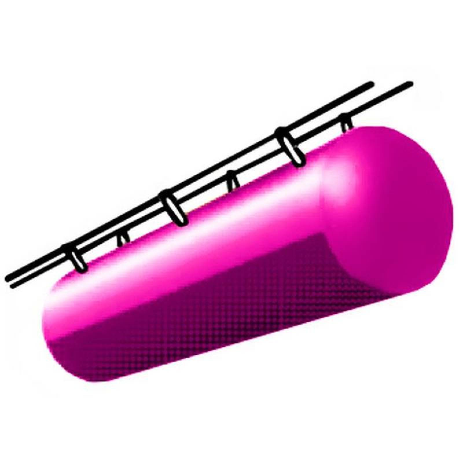 Ducto Textil Resistente MXRWN-190 20" Diámetro 10m 3000CFM 5100m3h Salida 180grado Color Rosa RadiWini