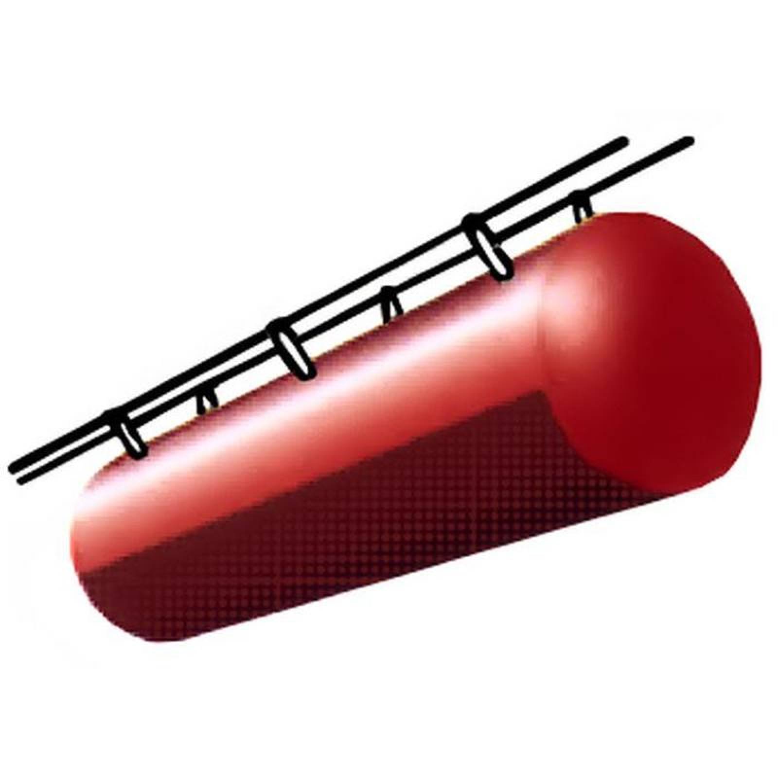 Ducto Textil de Color MXRWN-427 40" Diámetro 10m 15000CFM 25500m3h Salida 180grado Color Rojo RadiWini