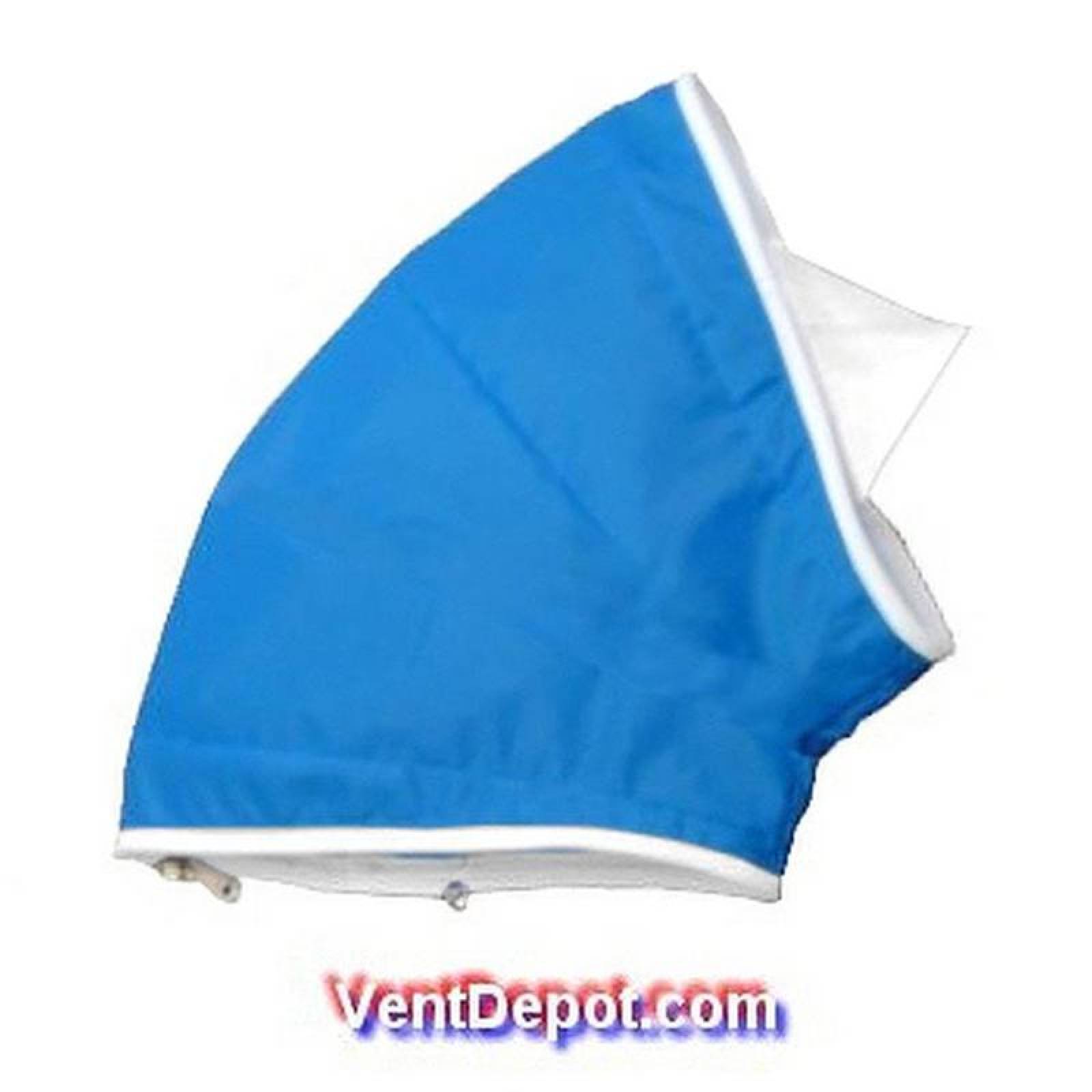Venta de Codos Textiles Lavables, MXTIC-340, 62" Diámetro,Radio 62",Altura 22.9",42000CFM, 71400m3/hr, Hermético, Azul Claro, TextiCodo de 22.5