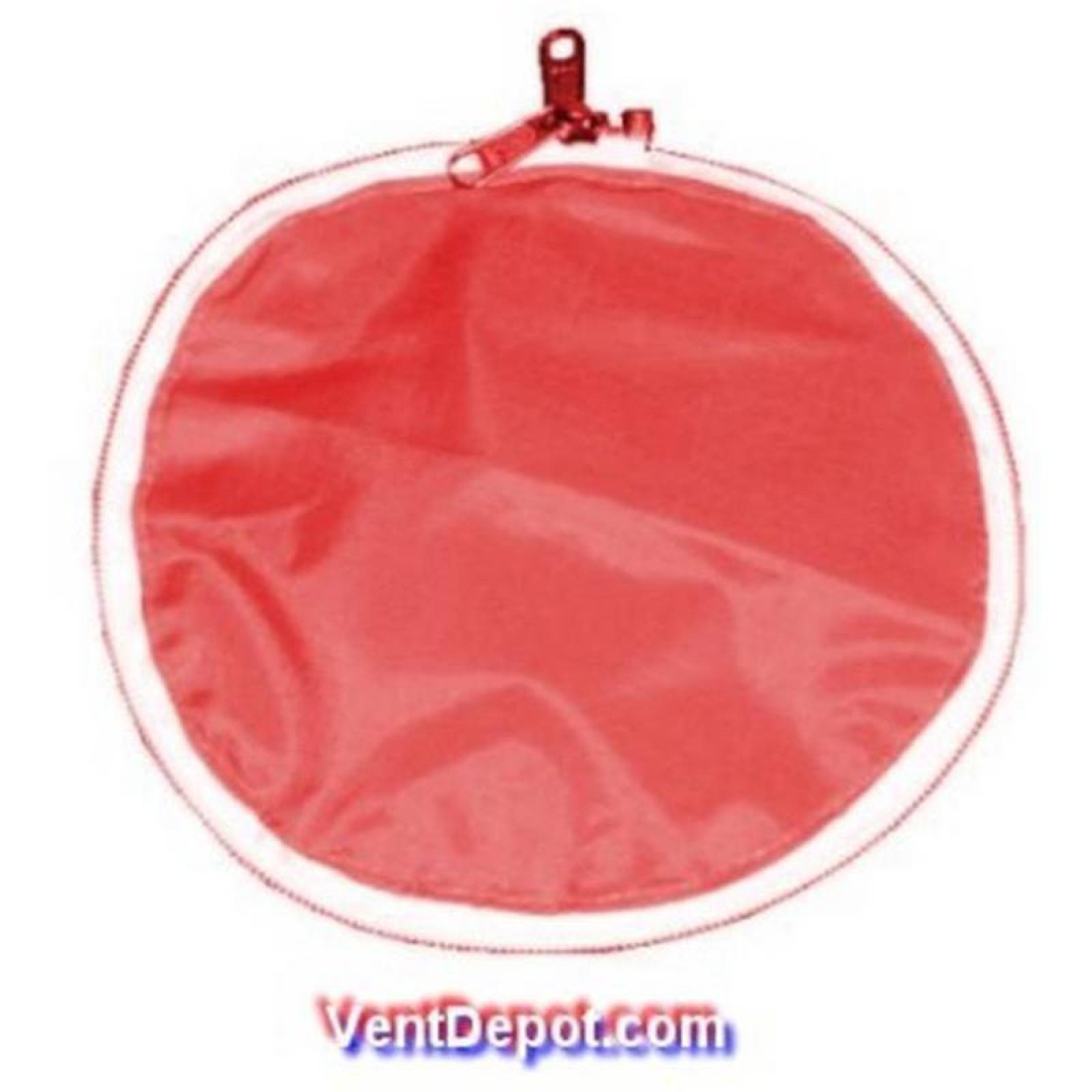 Venta de Tapas de Ductos de Colores, MXTXP-043, 12" Diámetro, 1000CFM,1700m3/hr, Antibacterial, Hermético, Rojo, TextiTapa