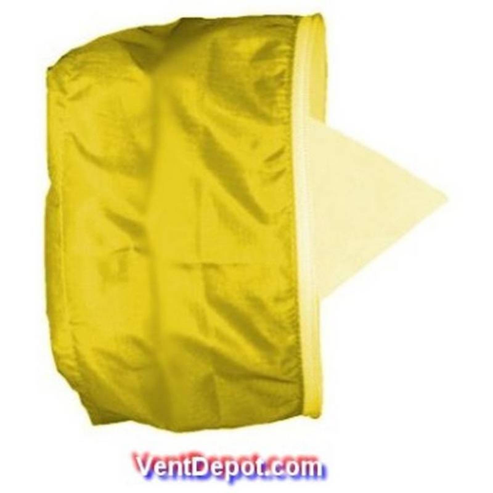Cuello Textil de Colores , MXTXW-021, 8" Diámetro,450CFM,765m3/hr, Antibacterial, Hermético, Amarillo, TextiFlow