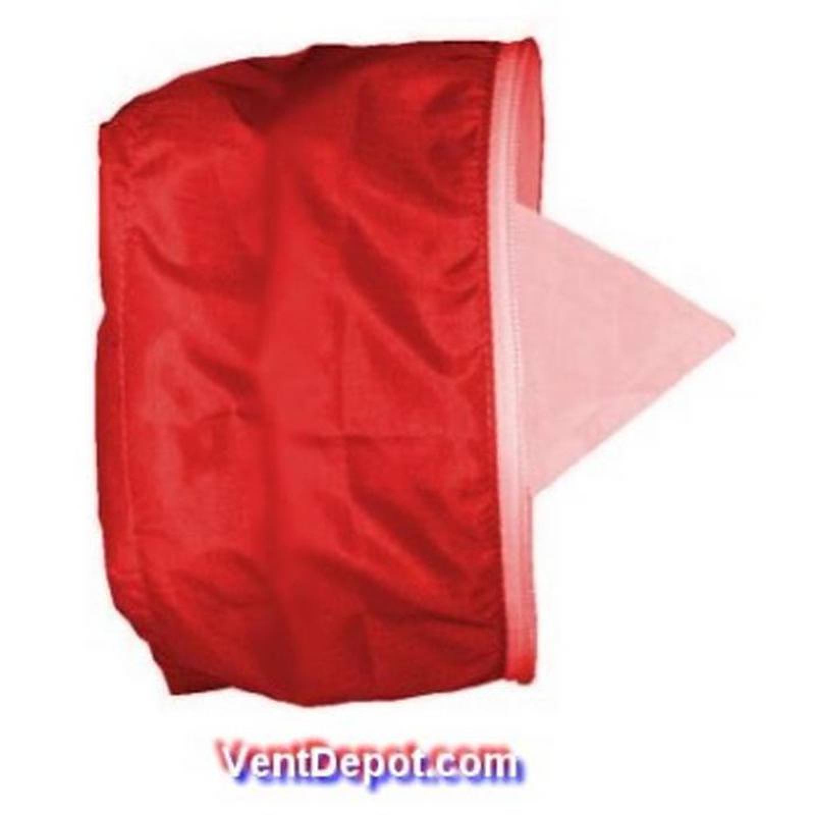 Venta de Cuello Textil Resistentes, MXTXW-043, 12" Diámetro, 1000CFM,1700m3/hr, Antibacterial, Hermético, Rojo, TextiFlow