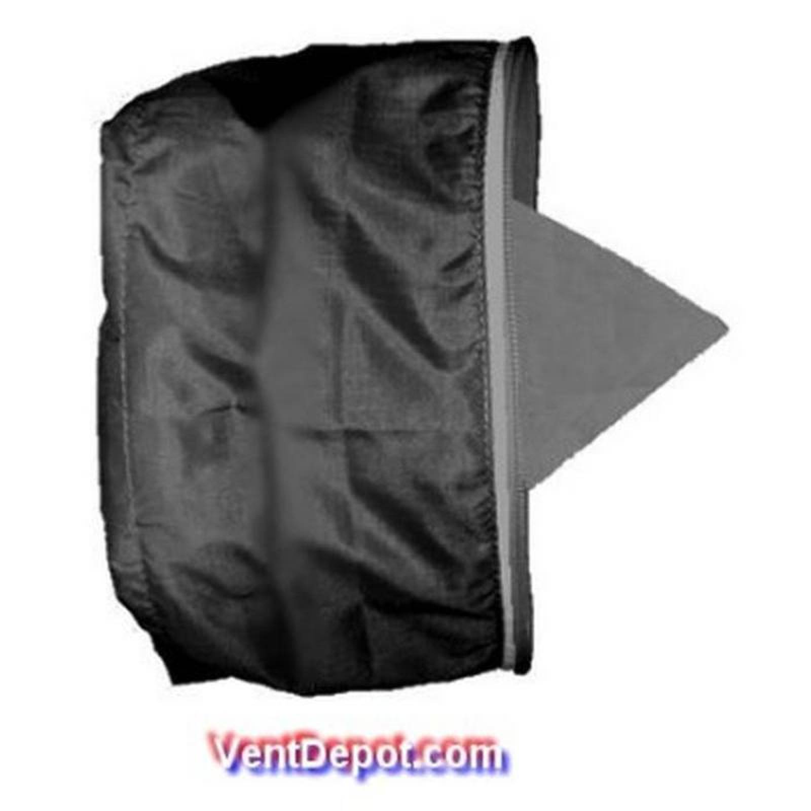 Cuello Textil Flexible de Fibras, MXTXW-207, 40" Diámetro,15000CFM, 25500m3/hr, Antibacterial, Hermético, Negro, TextiFlow