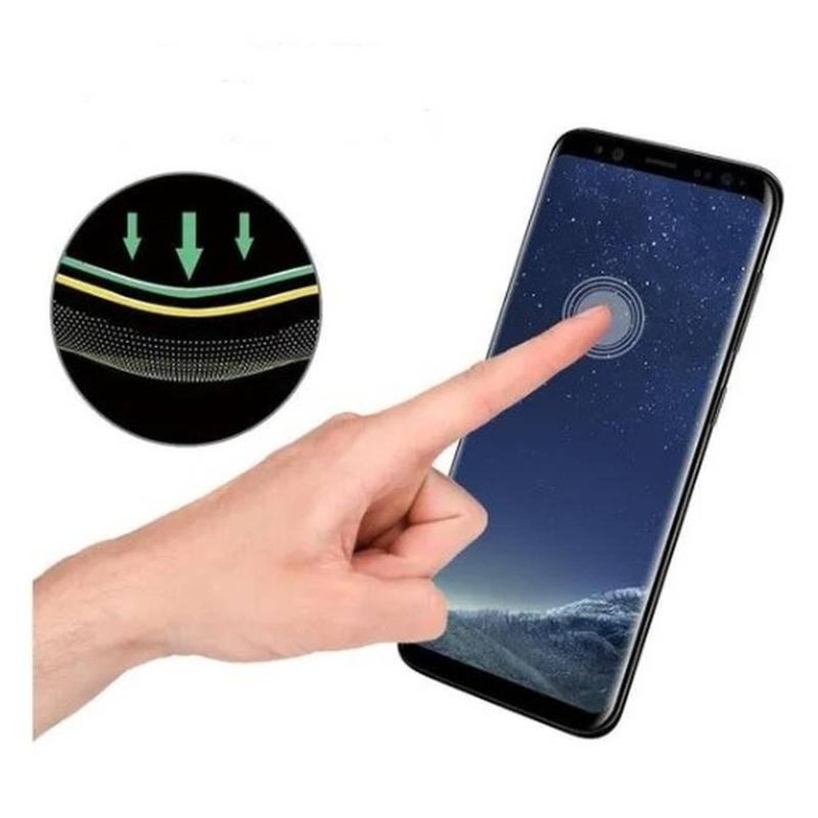 Mica de Vidrio Antireflejante, MXSMU-001-2, Galaxy S8, 3D, 147mm, Cristal Templado, Transparente/Cristal, SamsungCristal