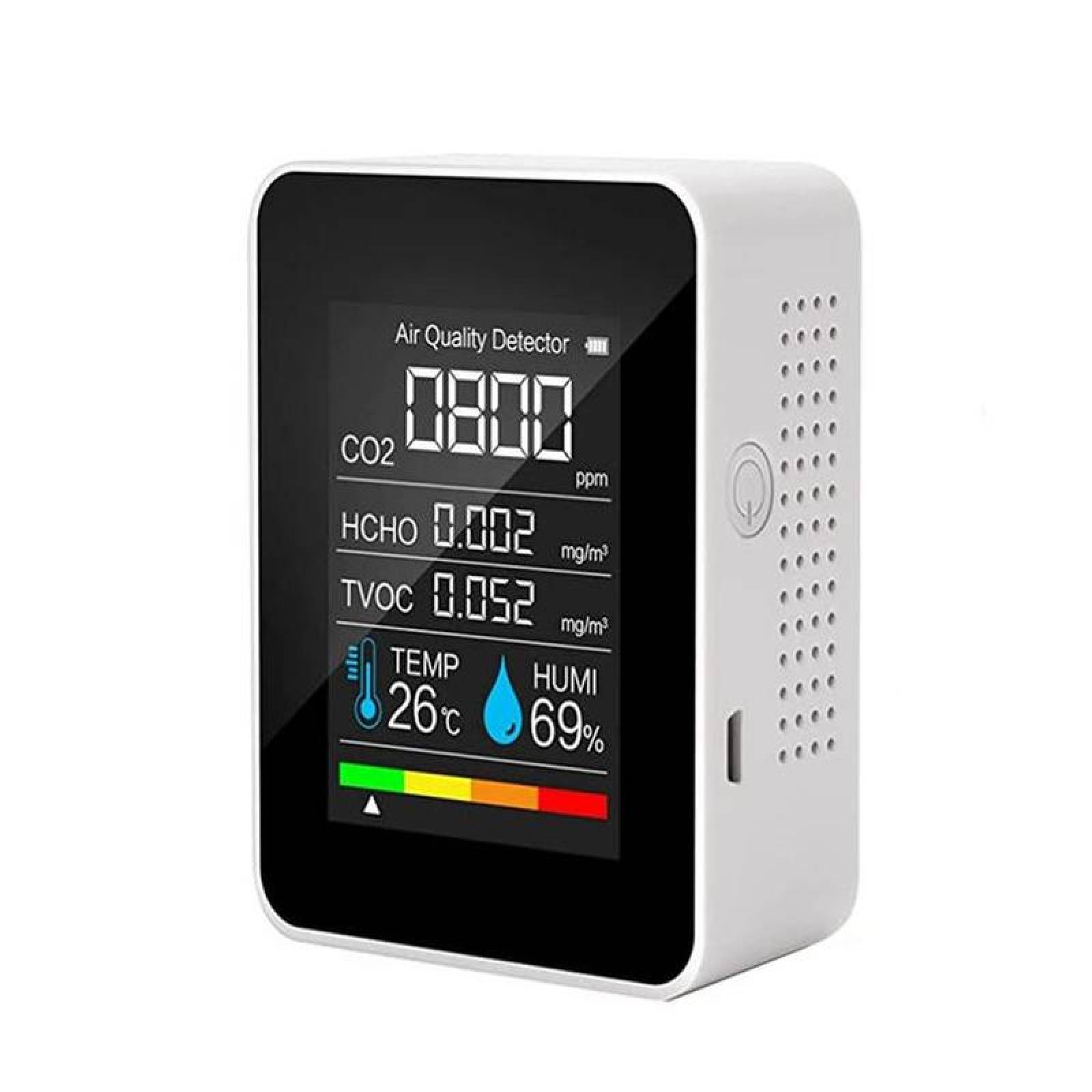 Sensor de Co2 para Humedad MXDXD-001-11 1 Pza Negro 400 a 5000 ppm -10 C a 70 Cmenor 0-99porciento RH 5 V USB, DioxidUltra