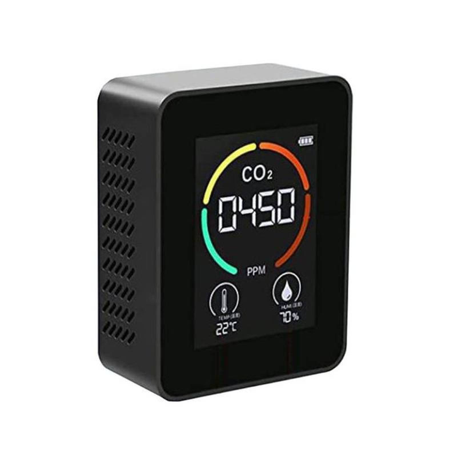Monitor de Co2 para Laboratorio MXOXP-001-14 1 Pza Negro 400 a 5000 ppm -10 C a 70 Cmenor 0-99porciento RH 5 V USB, DioxidPlus