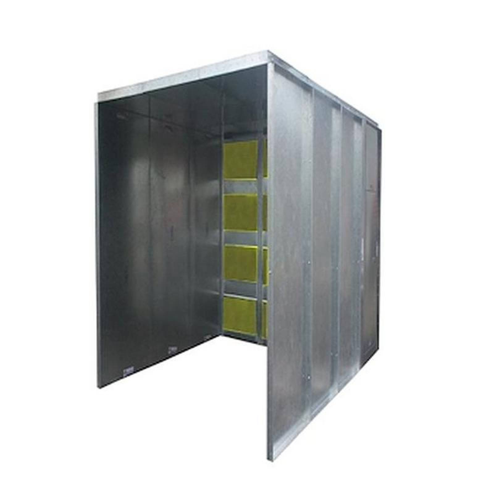 Cabina de Pintura para Pintar MXPTJ-0005 Útil2x1x4,50mReal2x2x4,50mC,18sExtractorT,AcrilicoDmda PaintJumbo