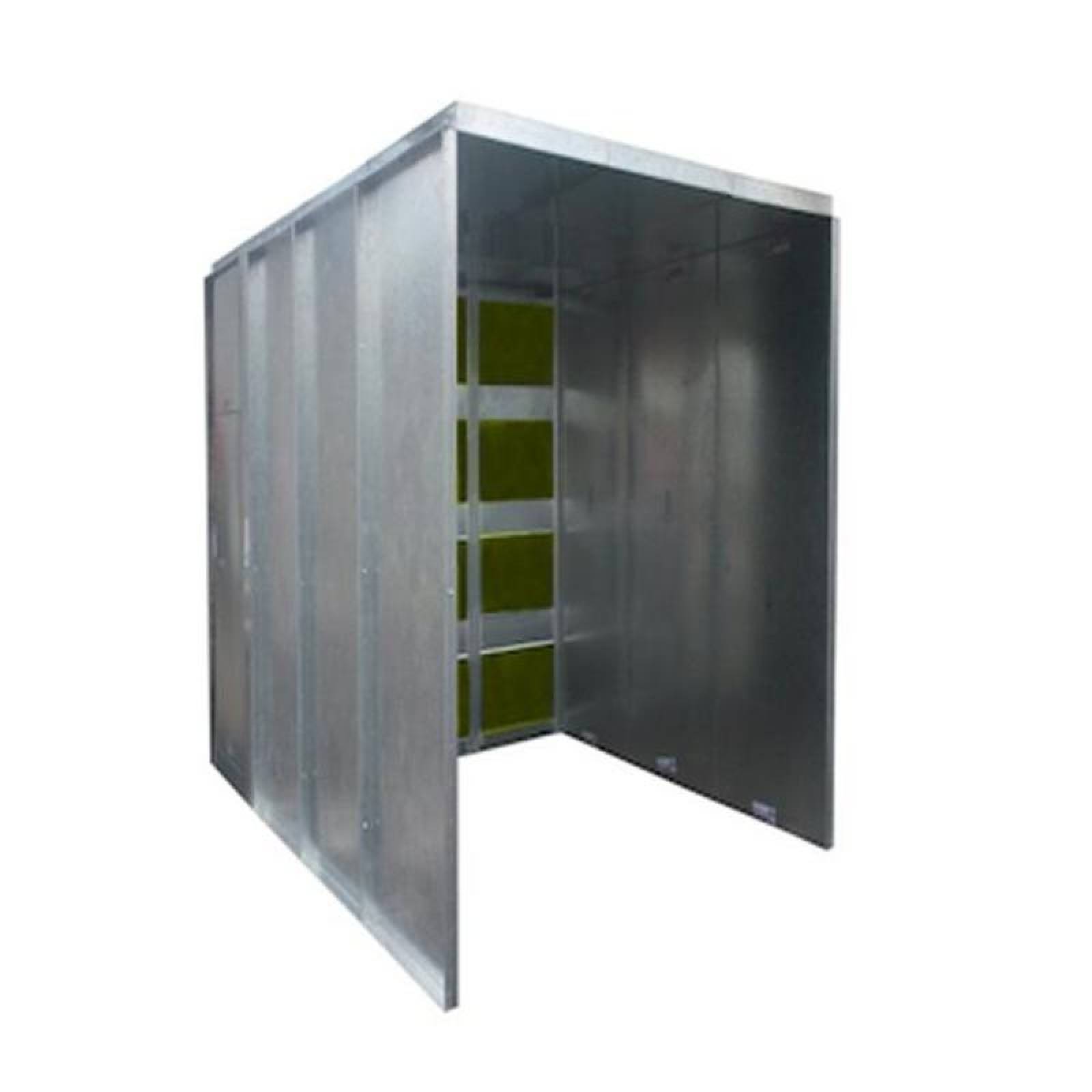 Cabina de Pintar Barata MXPTJ-0057 Útil2x4x4,50mReal2x5x4,50mC,18sExtractorT,Lum,LEDDmda PaintJumbo