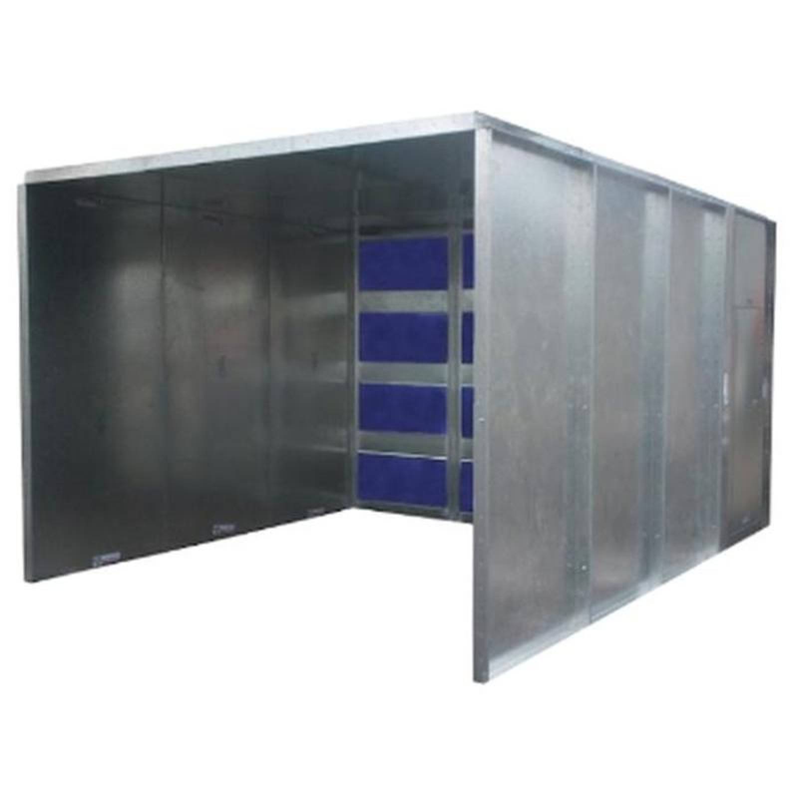 Cabinas de Pintar para Muebles, MXPTR-0344, Útil7x2x2,10m,Real7x3x2,10m,C,18,3x5HP,3F,220/440V,T,Acrilico,Dmda,c/Espreas, PaintTrek