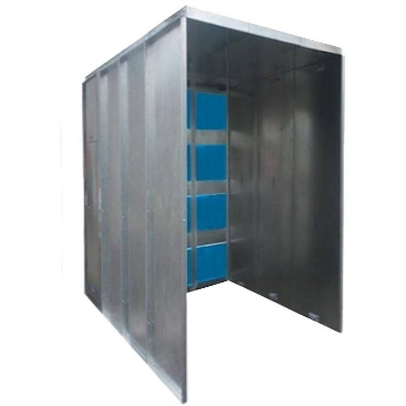 Cabinas para Pintar Productos, MXPTW-0194 , Útil5x1x6m,Real5x2x6m,C,18,6x5HP,3F,220/440V,T,Ciego,Dmda, PaintTower