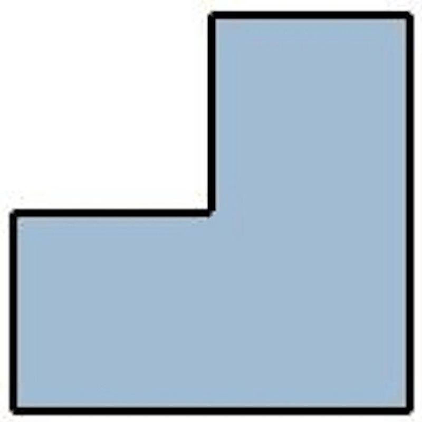 Louver y Perfil de Ensamble, MXFXL-199, Perfil E, Esquinero Int/Ext 2x2x2x120", Int/Ext, Lám.Negra C.26, FlexLouv