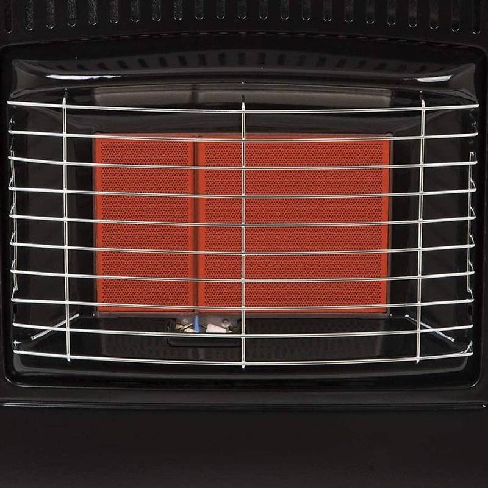Calefactores Infrarrojos MXPHA-001-6 15000BTU sin Tanque Gas LP Encendido Piezoeléctrico Infrarrojo 30 metros cuadrados Negro, LenoRed