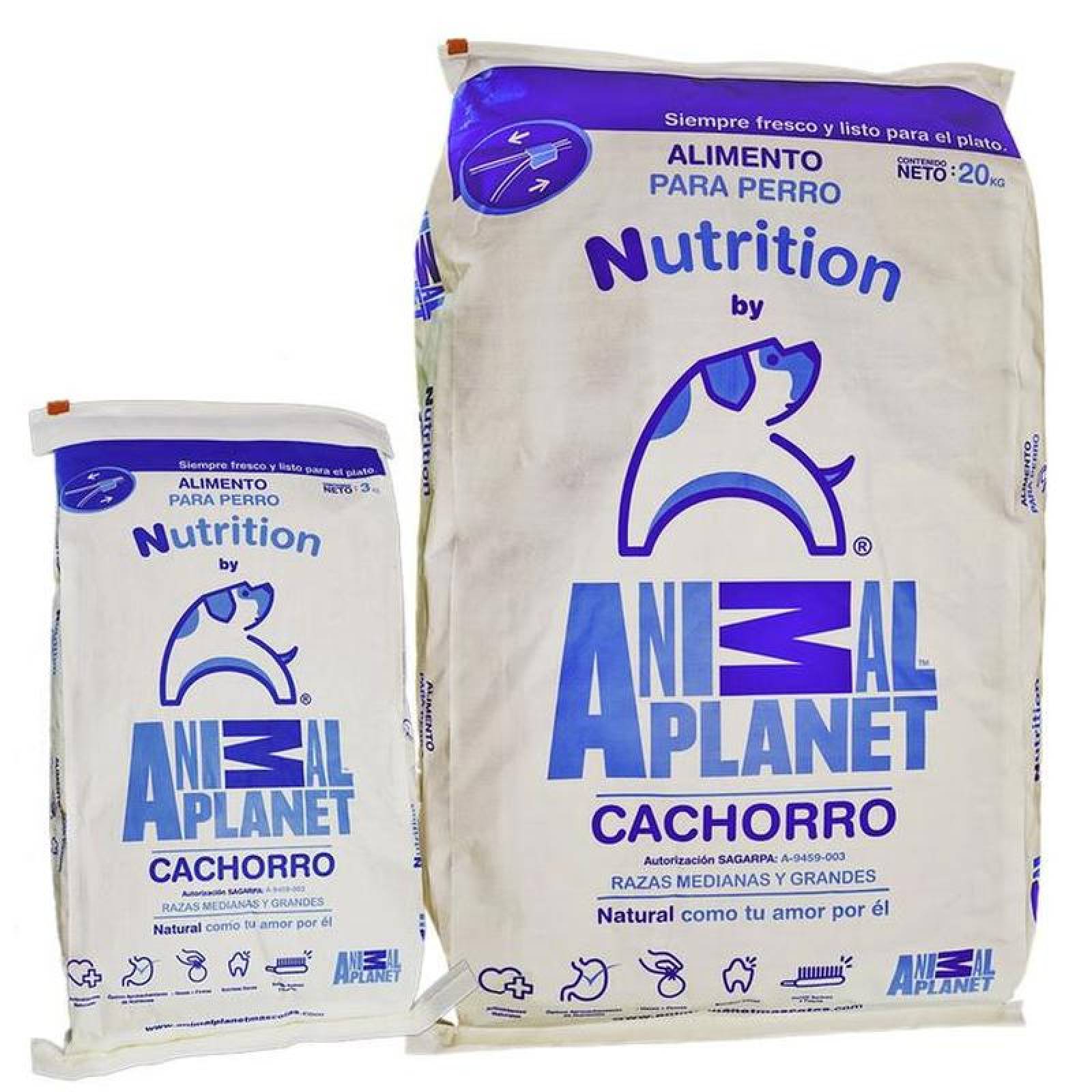 Comida para Perro Animal Planet MXAPC-002-7 8 Kg Croquetas Cachorro Raza Mediana y Grande, Animal Planet Nutrition Cachorro Razas Medianas y Grandes