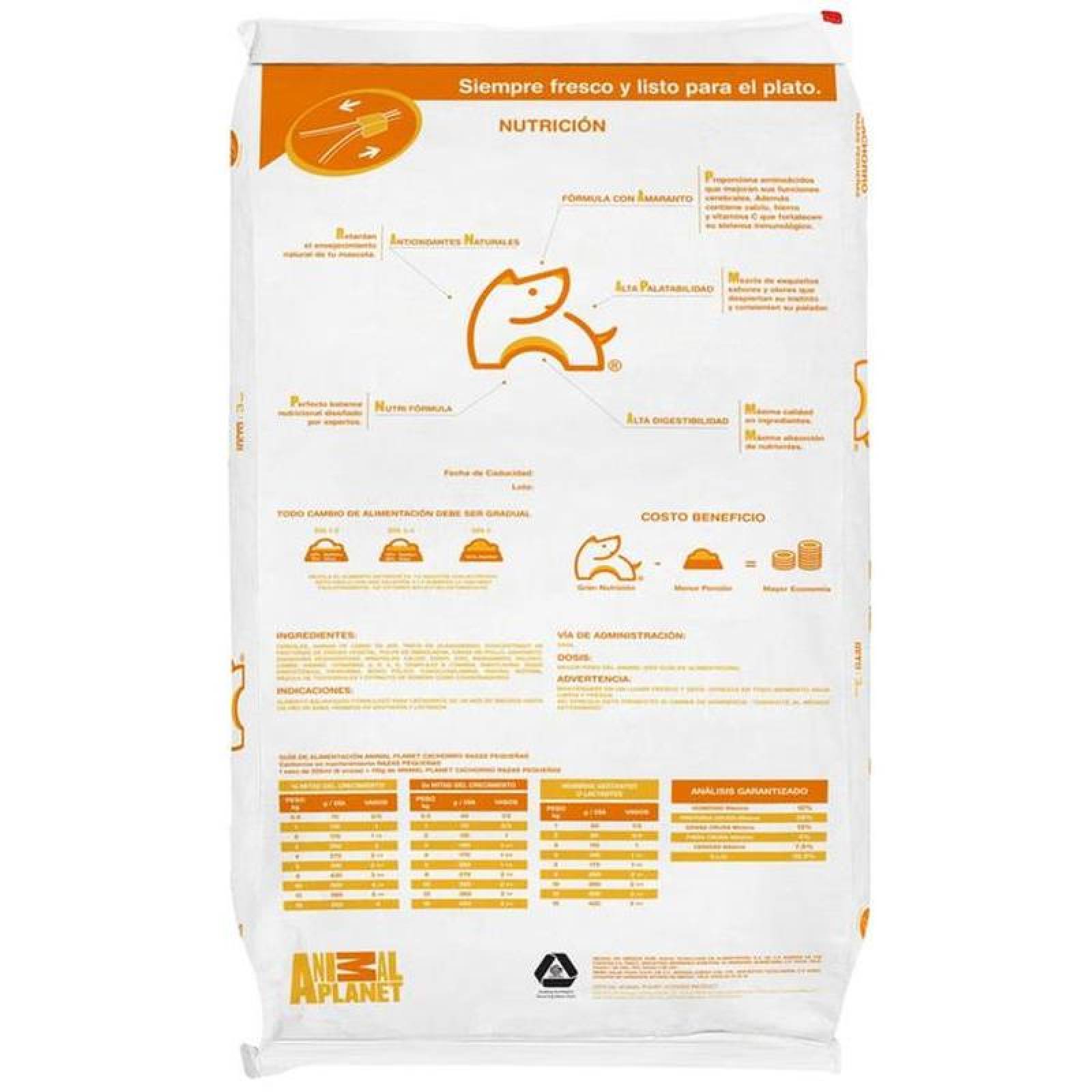 Alimentó para Perro Cachorro MXNUT-001-1 2Kg Croquetas Cachorro Raza Pequeña, Animal Planet Nutrition Cachorro Razas Pequeñas