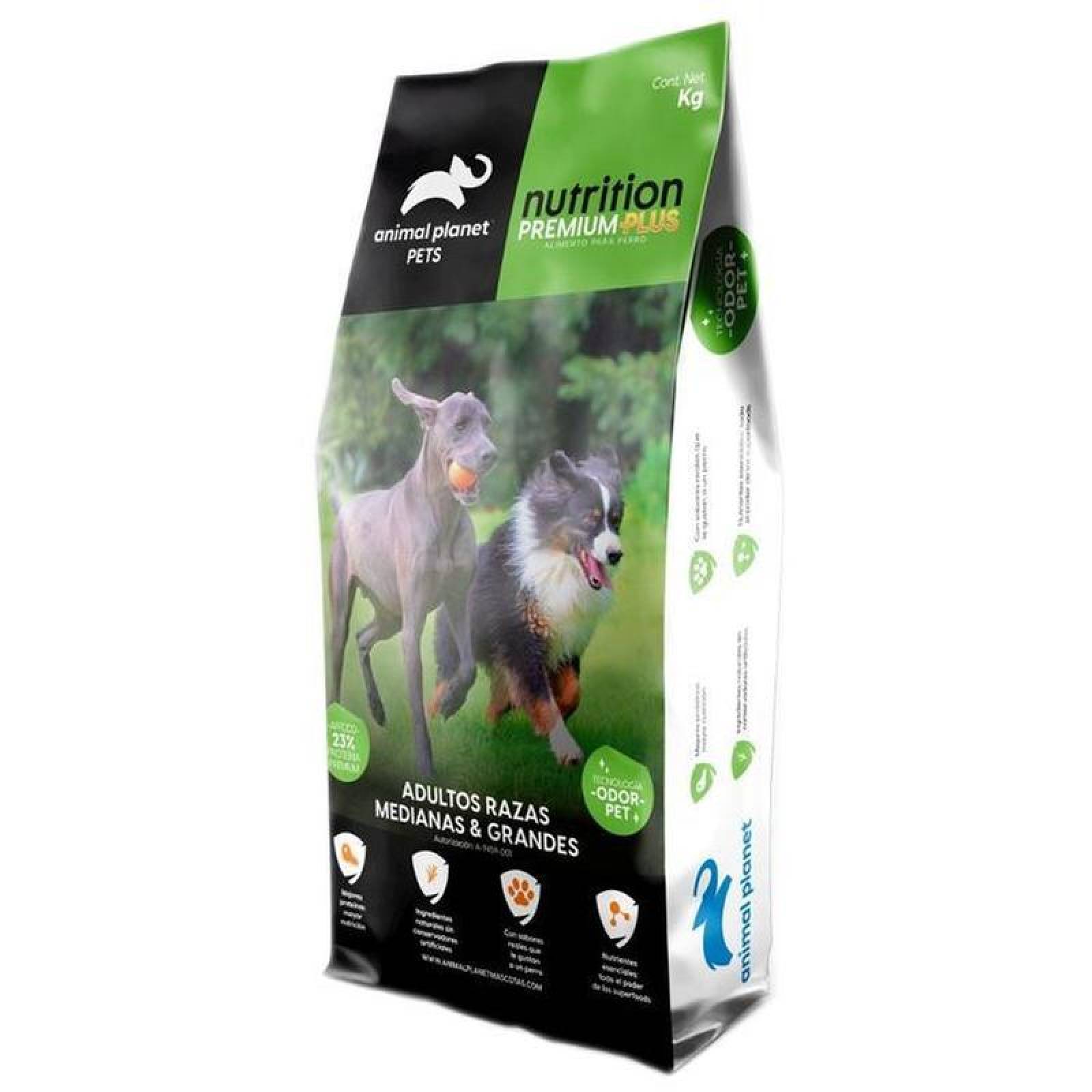 Alimento para Perros MXPRR-001-4 2 Kg Croquetas Perro Adulto Raza Mediana y Grande, Animal Planet Nutrition Adulto Razas Medianas y Grandes