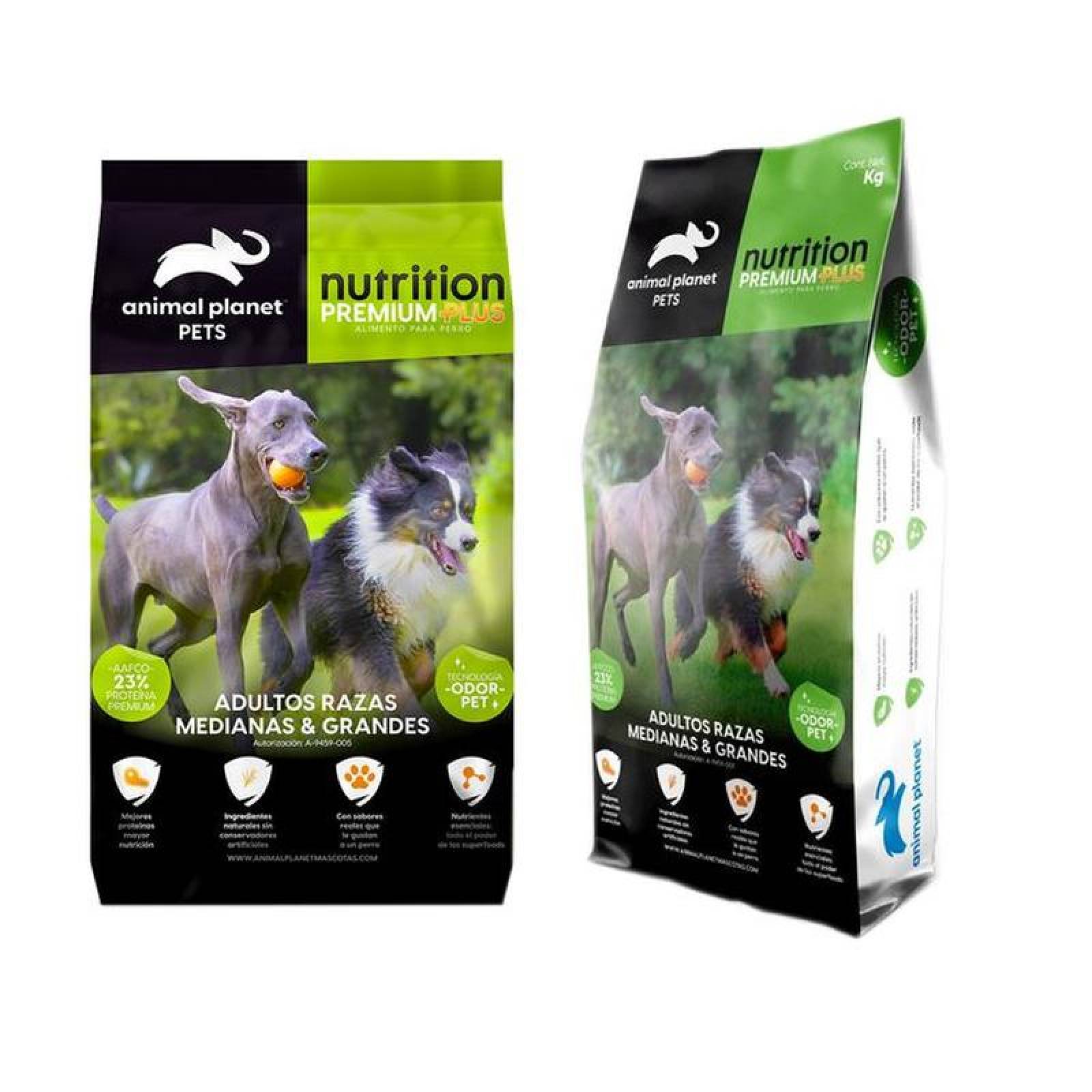 Comida para Perros MXPRR-002-7 8 Kg Croquetas Perro Adulto Raza Mediana y Grande, Animal Planet Nutrition Adulto Razas Medianas y Grandes