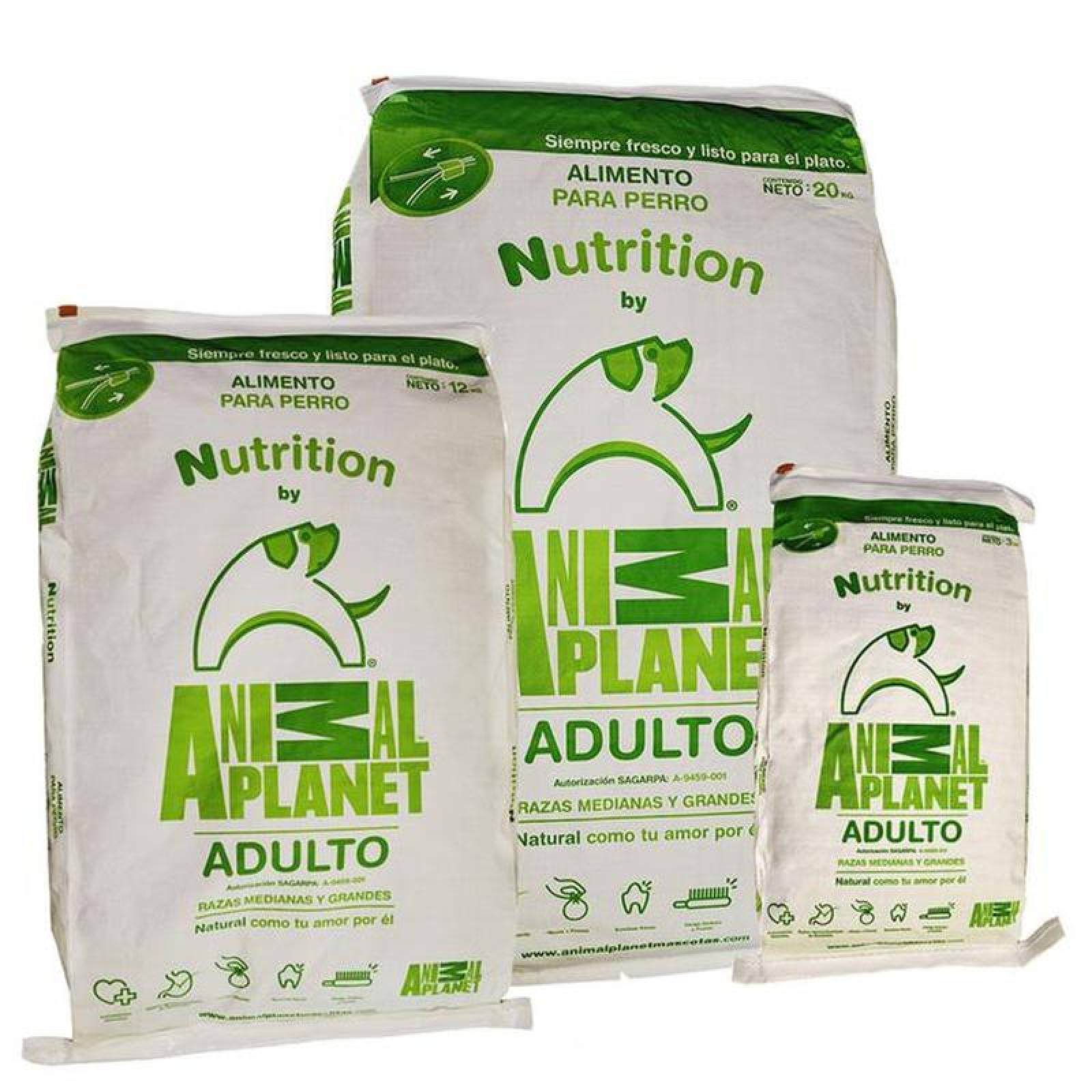 Venta de Croquetas a Mayoreo MXPRR-003-4 25 Kg Croquetas Perro Adulto Raza Mediana y Grande, Animal Planet Nutrition Adulto Razas Medianas y Grandes