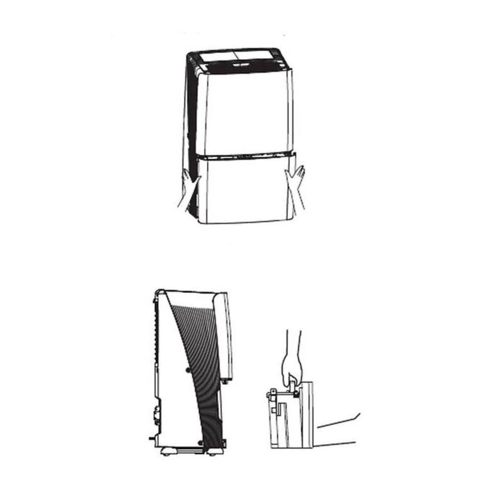 Deshumidificador para Hogar MXHIS-001-4 23,6 Litros 50 Pintas 277CFM 470m³hr 493W 6,3A 115V 1F 60Hz R410A Color Blanco HiseDry