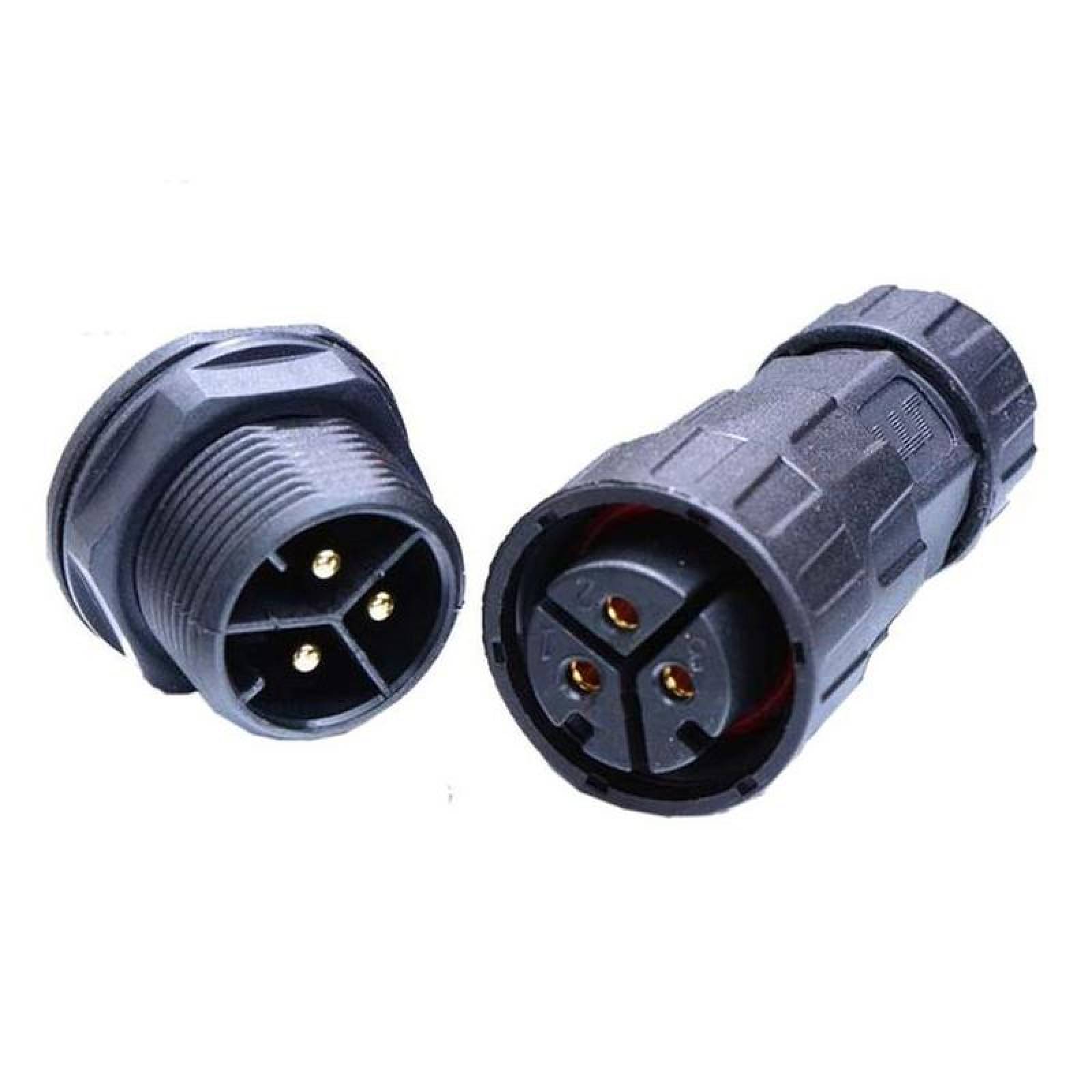 Conectores de Zócalo de 3 Pines, MXCBX-003-1, 3Pzas, Hembra y Macho, 250V, 35A, - 25 C - 105 C, ConnecBox