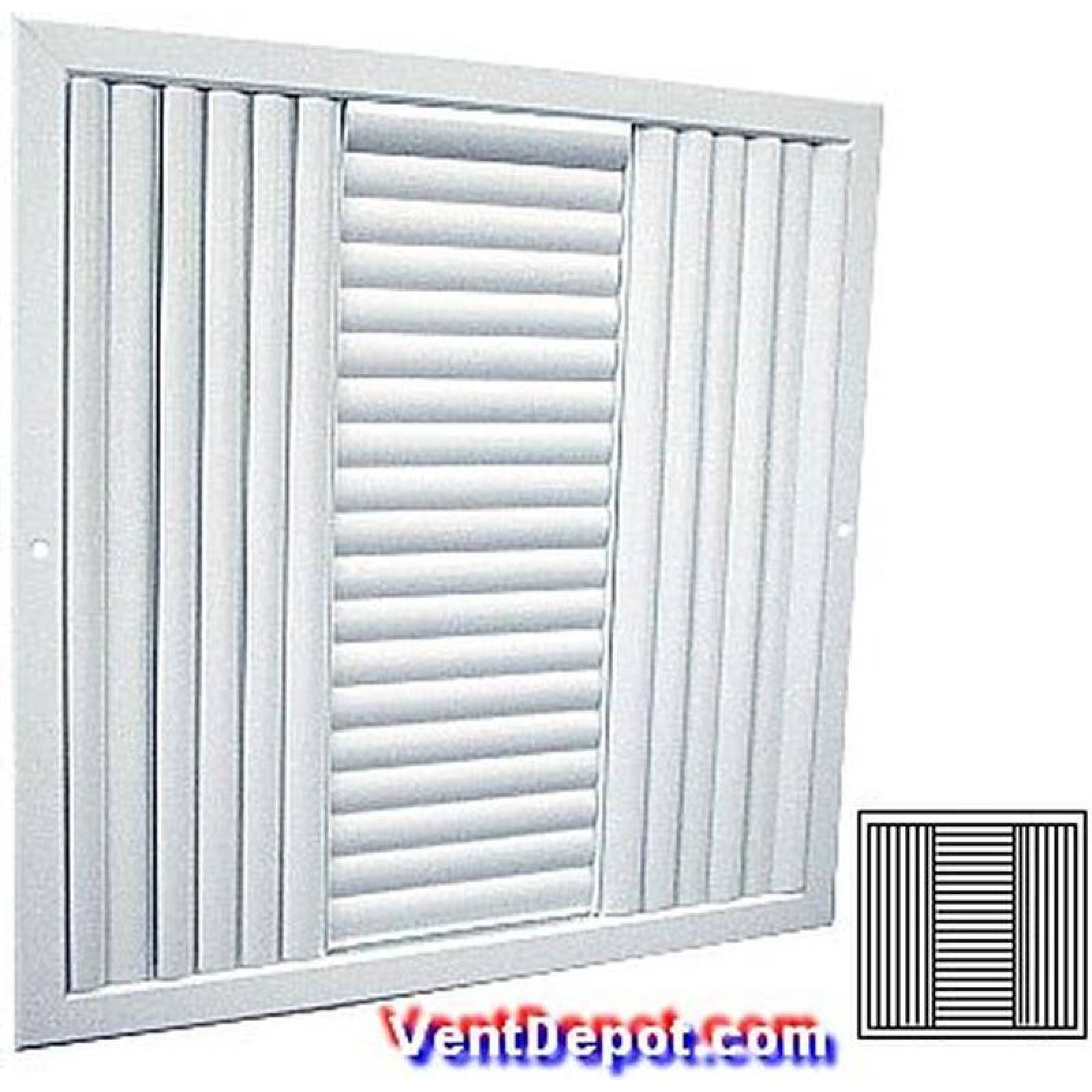 Difusor de Aire Aleta Ajustable, MXAL3-010, 12x12", Aluminio, blanco, 340m3/hr, flujo dirigible, 3 vías, c/control, AletaControl 3 Way