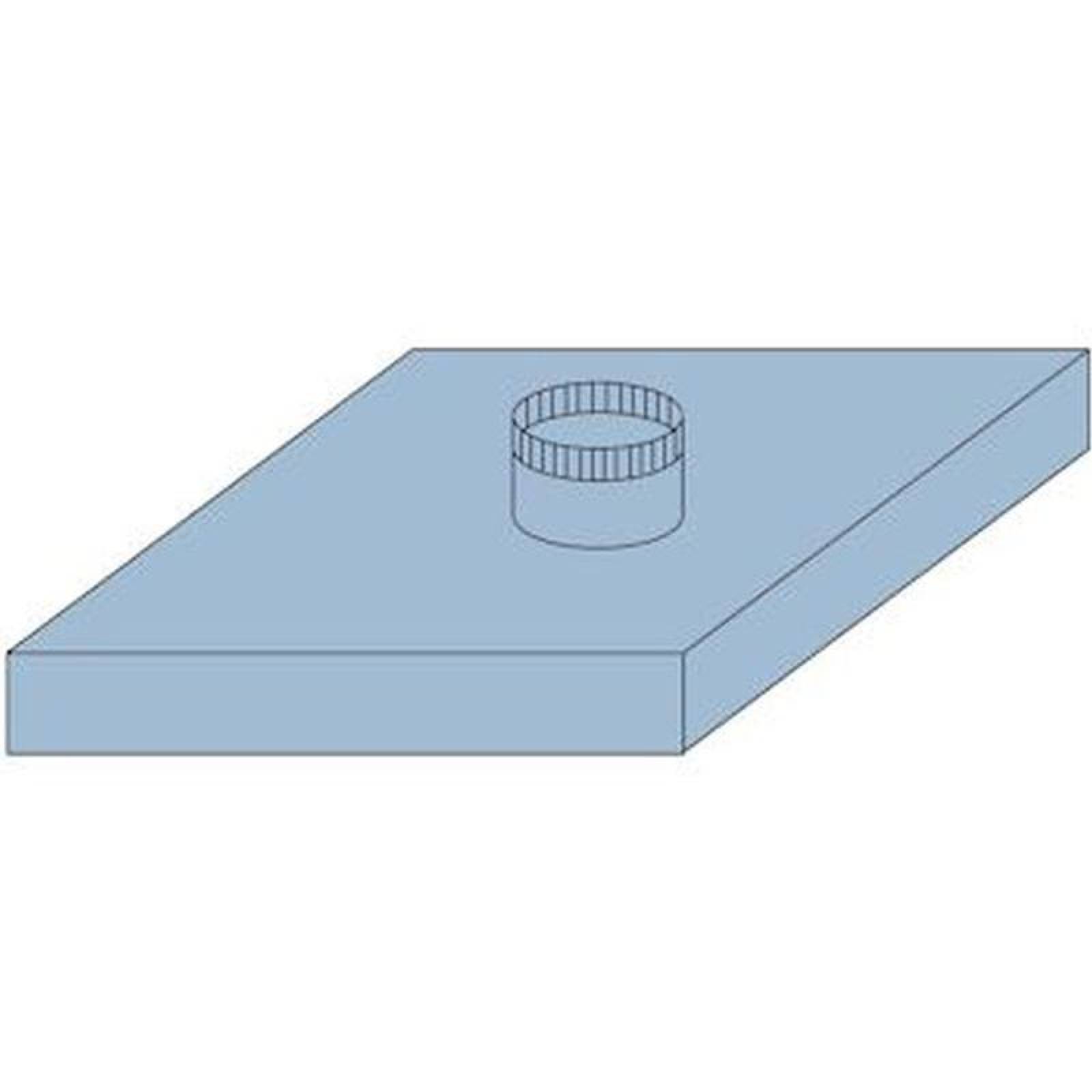 Cajas Para Aire Acondicionado Econo, MXBFT-027, Para Difusor de 24x24", 16" Diámetro, Aluminio, C.24, BoxFit