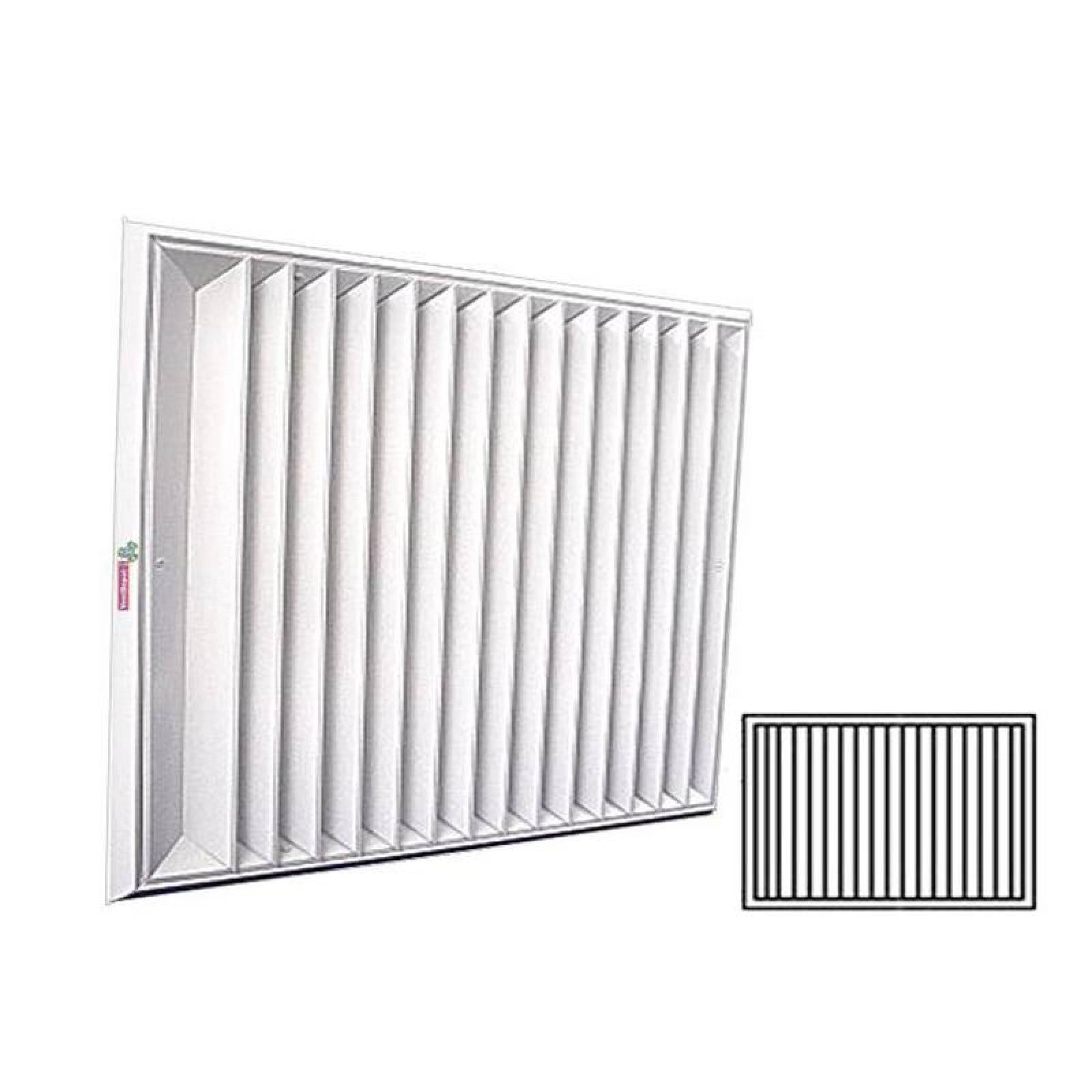 Rejillas Para Aire Alta Capacidad, MXDB1-065, 30x6", 100% Aluminio, Blanco, 1125m3/hr, 1 vía, marco biselado. , DiamanBis 1 Way