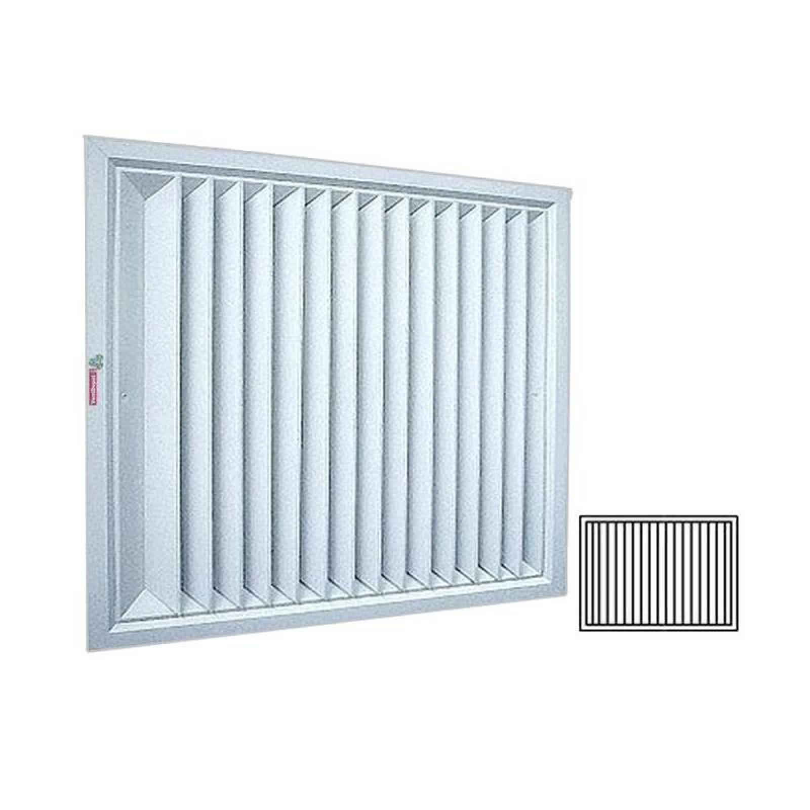 Venta de Rejillas para Ductos, MXDF1-052, 27x9", 100% Aluminio, blanco, 1519m3/hr, 1 vías, marco plano., DiamanFlat 1 Way