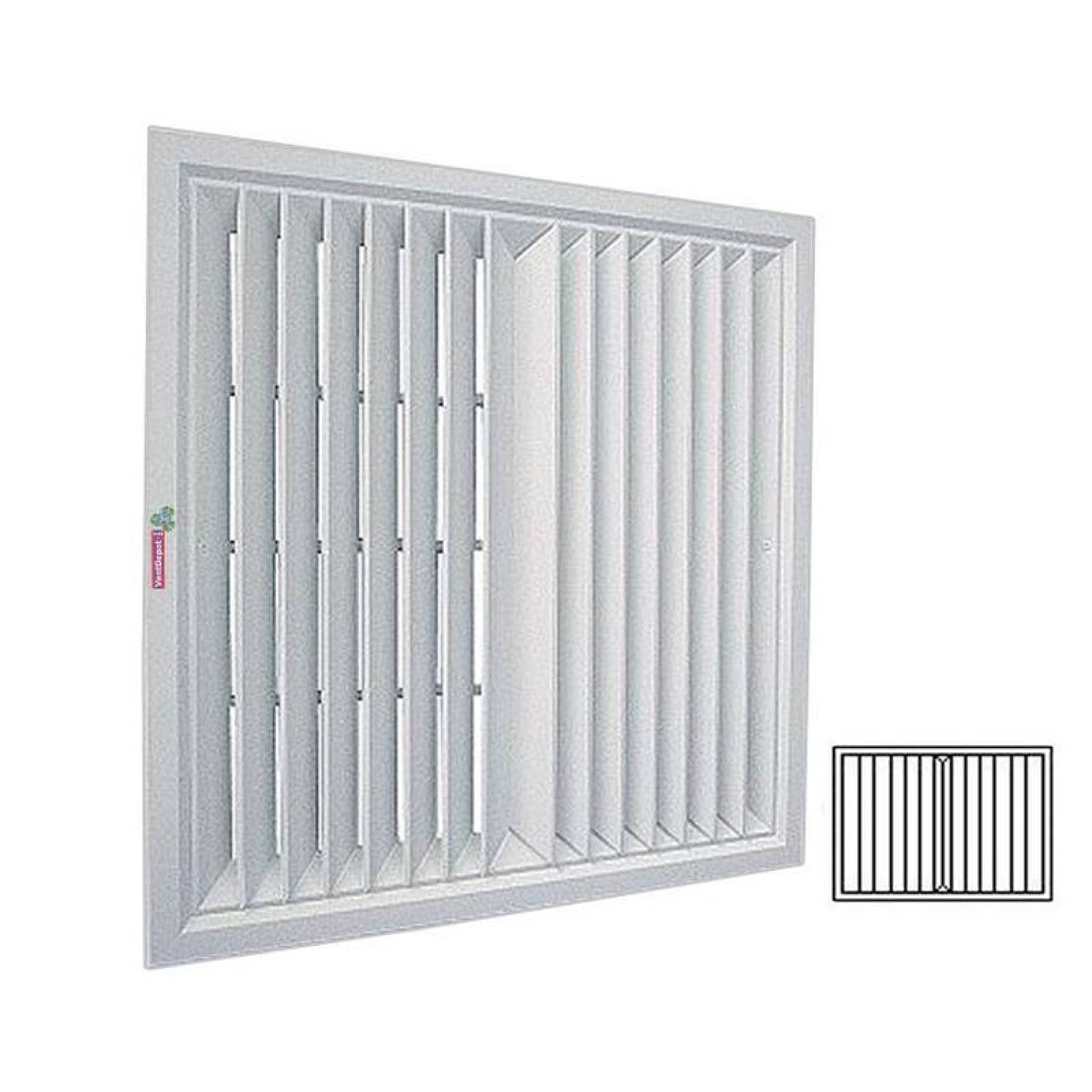 Difusores para Ductos de Aire, MXDF2-069, 30x12", 100% Aluminio, blanco, 2250m3/hr, 2 vías, marco plano., DiamanFlat 2 Way