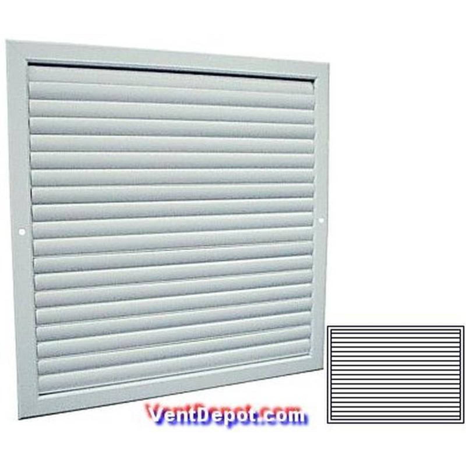 Difusor de Alta Eficiencia, MXVR1-009, 12x10", 100% Aluminio blanco, 283m3/hr, 1 vía, aletas ajustables. , VariAleta 1 Way