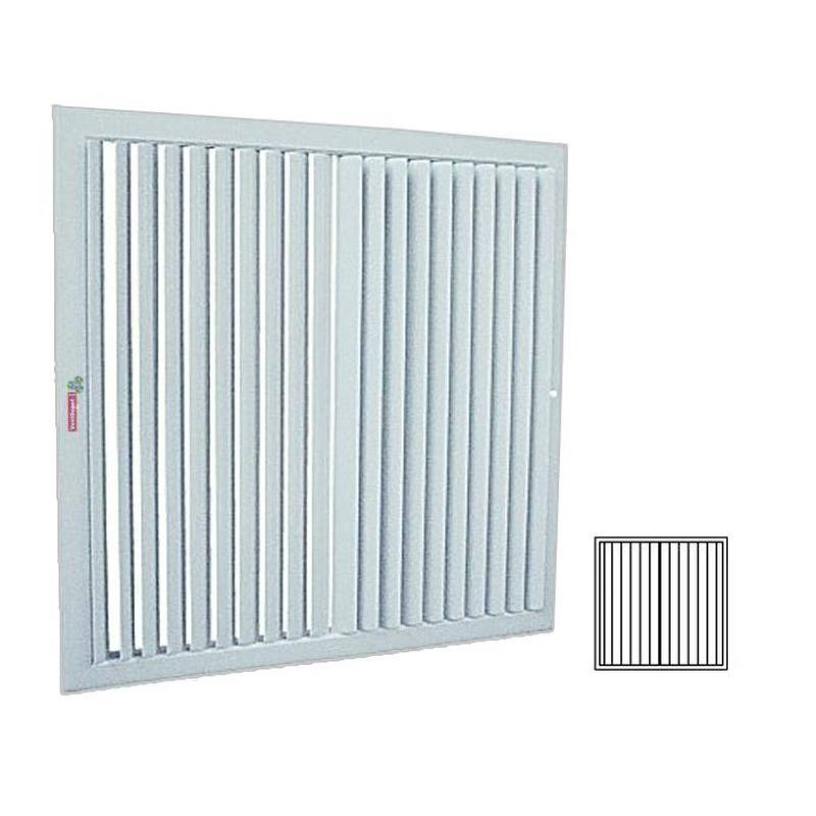 Difusor Cuadrado, MXVR2-036, 20x20", 100% Aluminio blanco, 943m3/hr, 2 vías, aletas ajustables. , VariAleta 2 Way