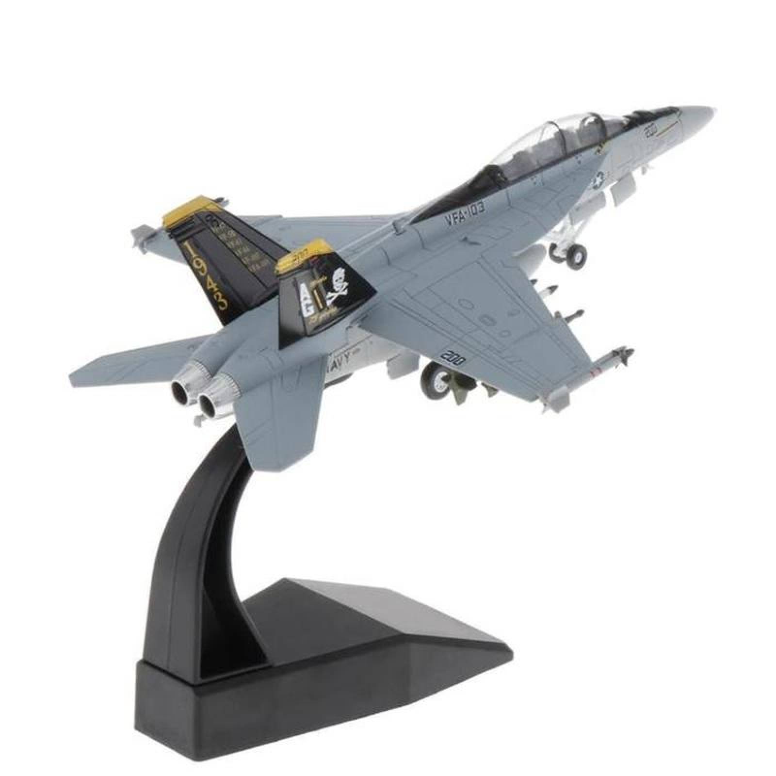 Aviones F18 Hornet Coleccionistas MXFAH-001-14 1100 18x14x9cm MetalPlástico Base Plástico Gris, FA-18 Hornet