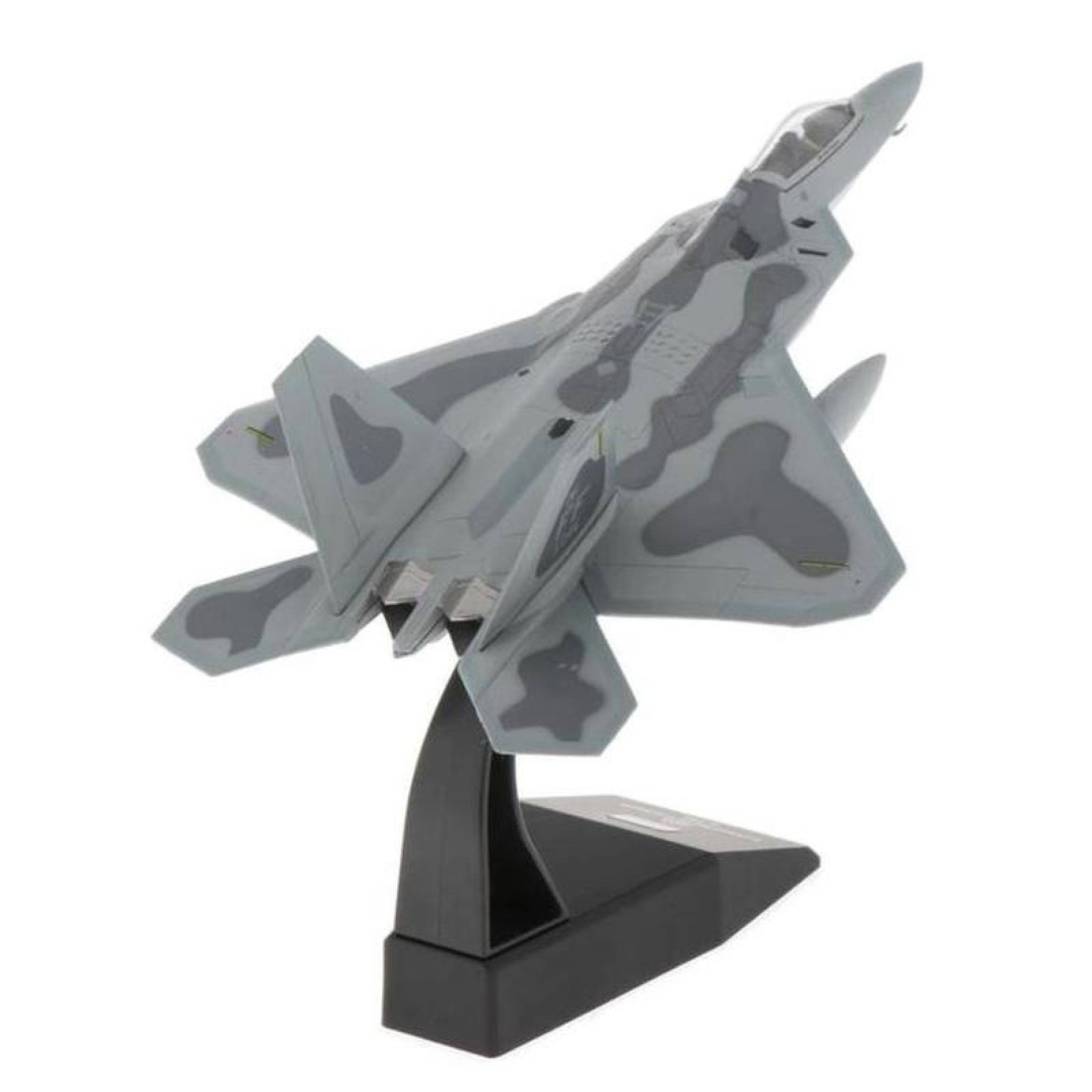 Jet Caza de Combate de Exhibición MXSBB-001-25 1100 19x13x9cm MetalPlástico Base Plástico Negro, F-22 Raptor