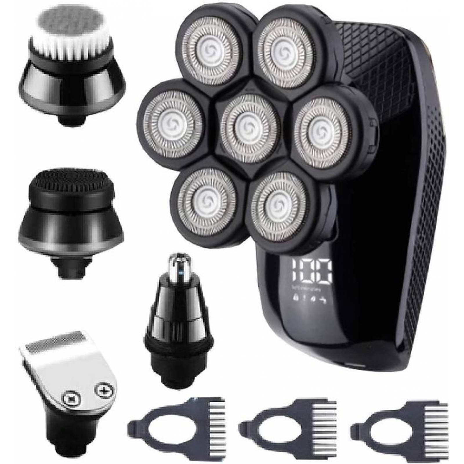 Rasuradora para hombre, MXRXT-001-9, Negro, 240V, 7 Navajas, Recargable, 60Min,, RazorXtreame