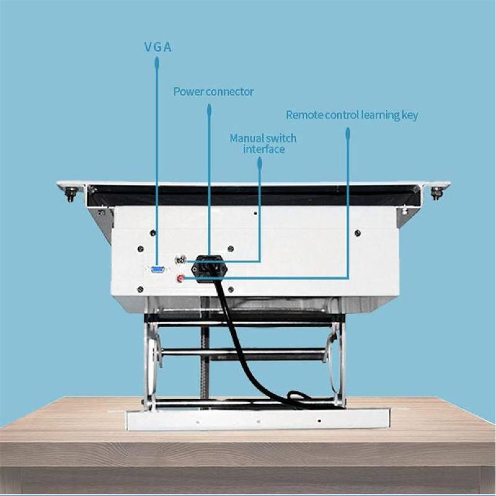 Elevador Eléctrico para Smart TV MXMEO-001-16 1 Pza 32 a 75" 0-90 grados 110230V 80 Kg, MotoRet