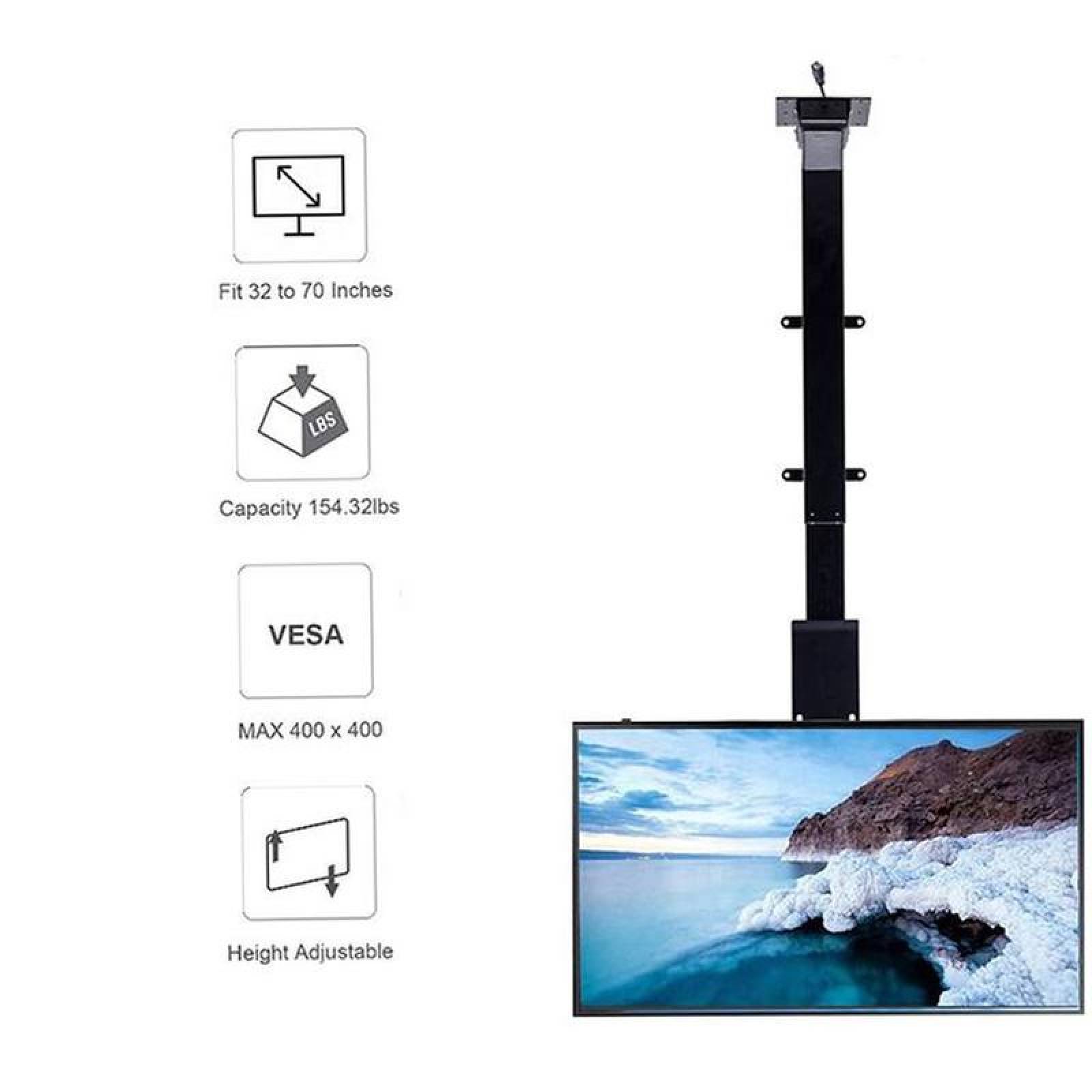 Elevadores de Pantalla de LED MXPWN-002-4 1 Pza 42 a 70" 710 a 1610mm 110230V 35mmS 30 Kg, ProDown