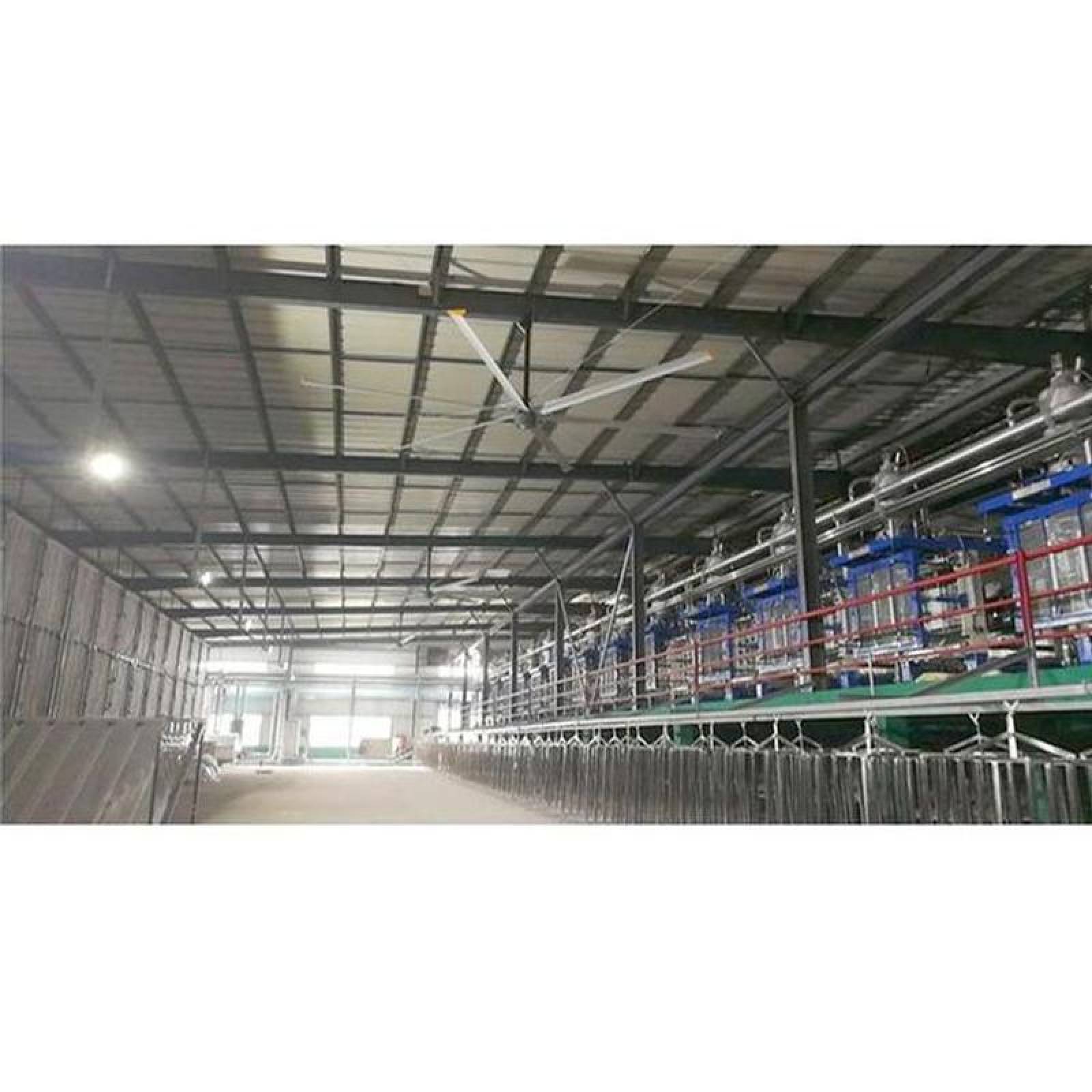 Ventiladores para Bodegas Grandes, MXWDP-002-6, Diámetro 5,5m ó 18Pies, 11963 m³/min, 70 RPM, Plata, 800W, 220380V, 40dB,, WindPro