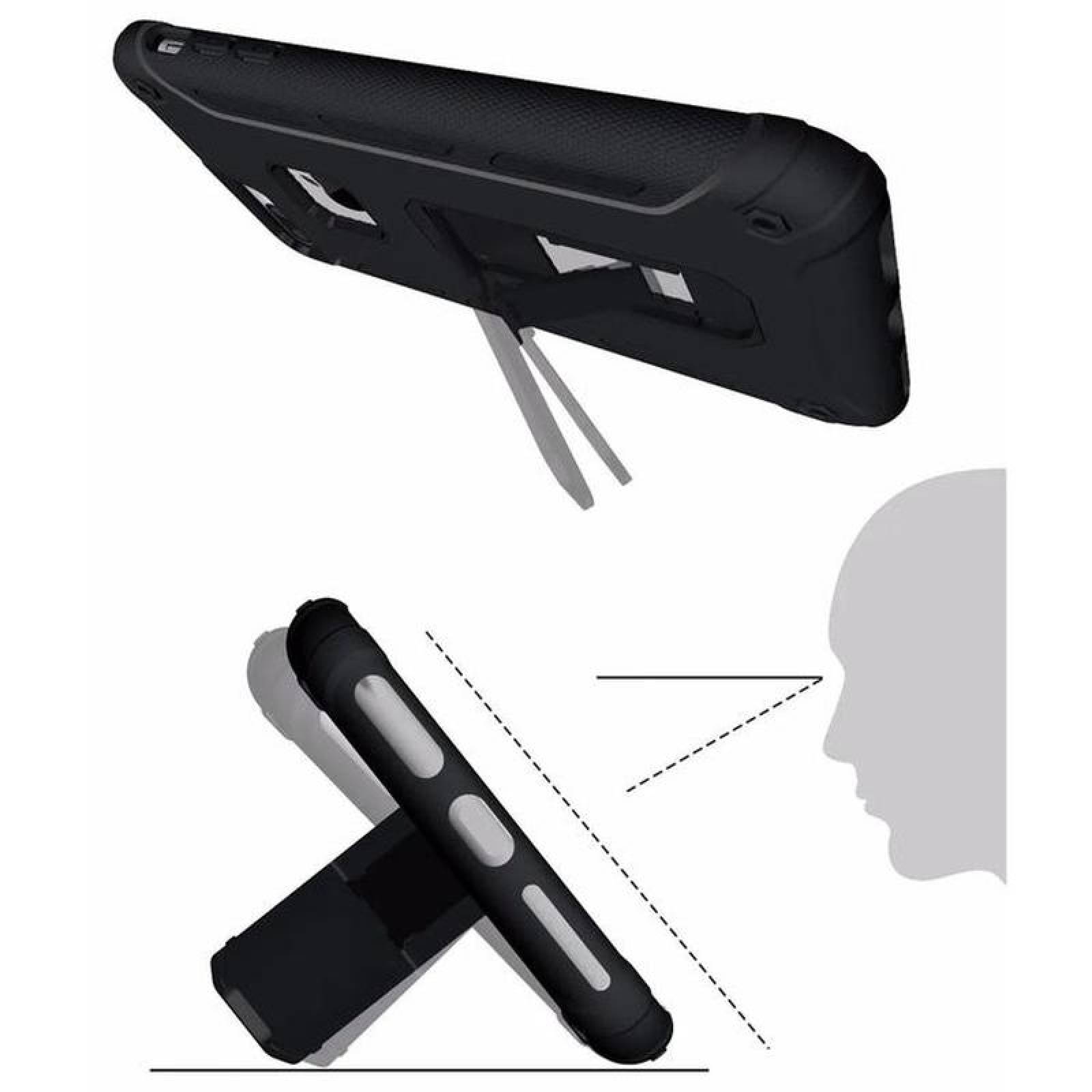 Funda Protectora Rígida MXARN-001-1 BlackBlack I Phone 7 Estuche Rígido Plástico TPU, Armor Case Collection