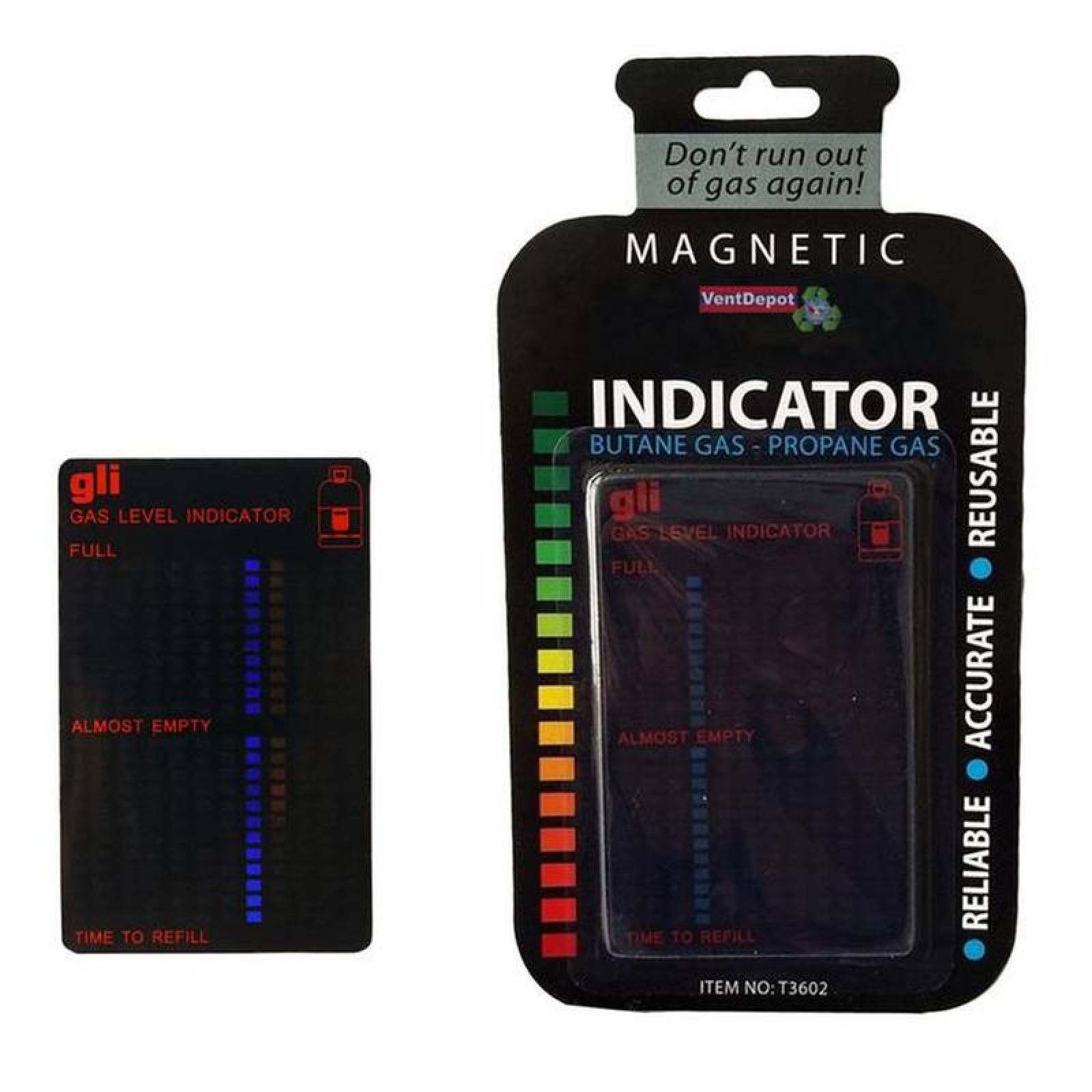 Medidor para Cilindro Gas Butano MXGIS-002-10 2Pzas Gas ButanoGLP -10C a 120C PetCristal Líquido Negro, MedGas